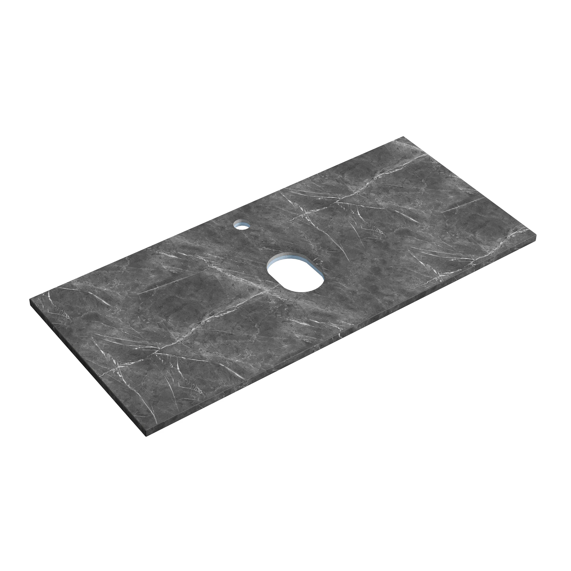 Столешница Sancos TT100A1X 100x46 с отверстием под смеситель, черное небо (black sky)