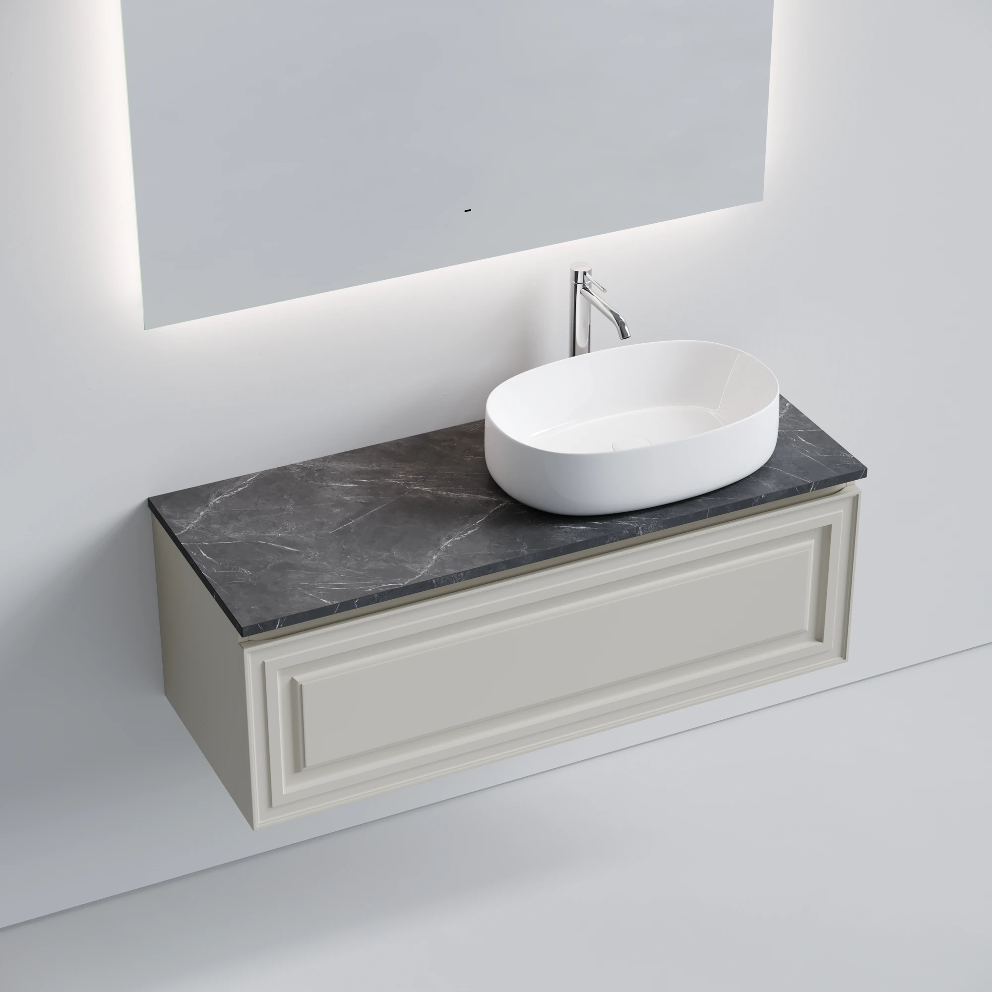 Тумба под столешницу Sancos Самая (Very) VR120RCE 120x45x40 бежевый матовый (beige soft)