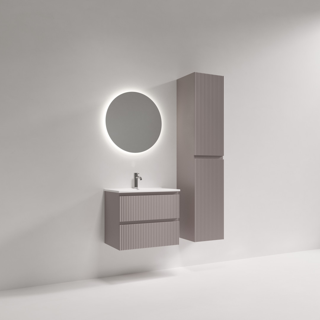 Тумба под раковину Sancos Сноб Р 390 (Snob R 390) SNR60/39SM 60x40x50 пыльная роза (doha soft)