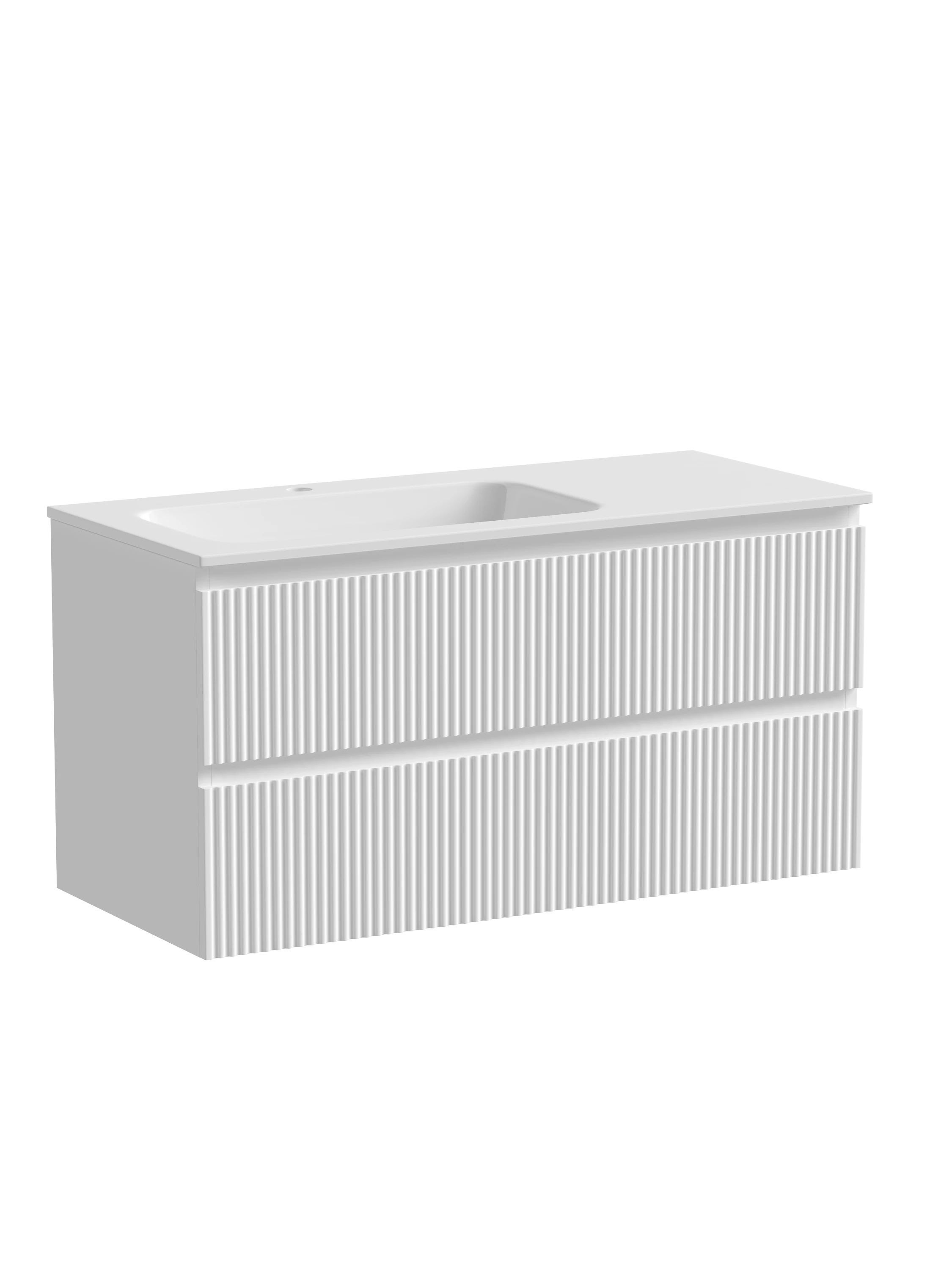 Тумба под раковину Sancos Сноб Р (Snob R) SNR100LW 100x45x50 белый матовый (bianco)