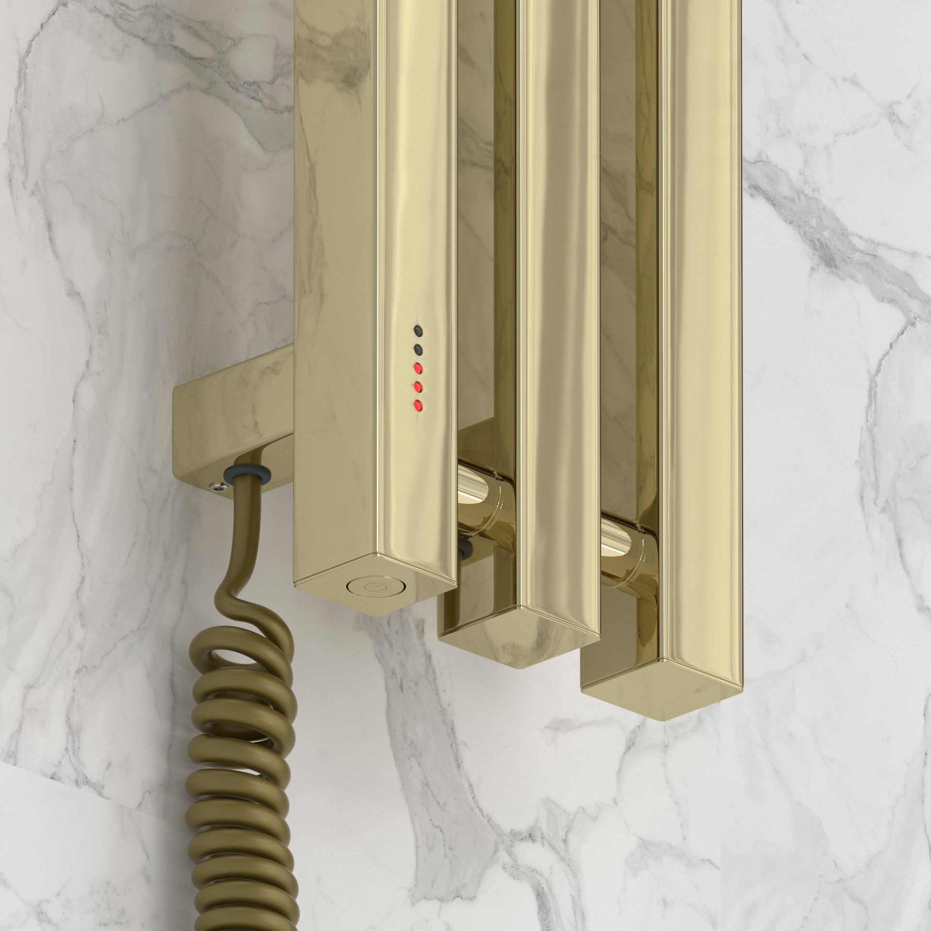Электрические полотенцесушители Сунержа DESIGN ЭПС "ВЕРДИКТ 4.0" 1200х100 левый (Шампань)