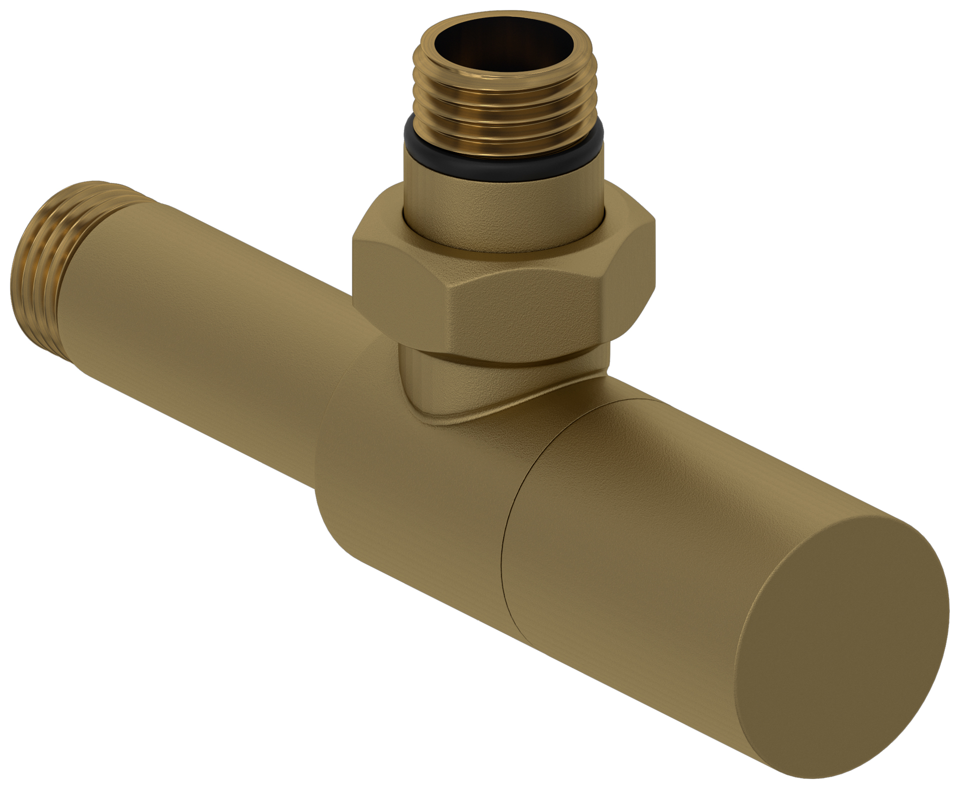 Комплектующие Сунержа DESIGN Вентиль угловой (цилиндр) G 1/2" НР х G 1/2" НР (Матовое золото)