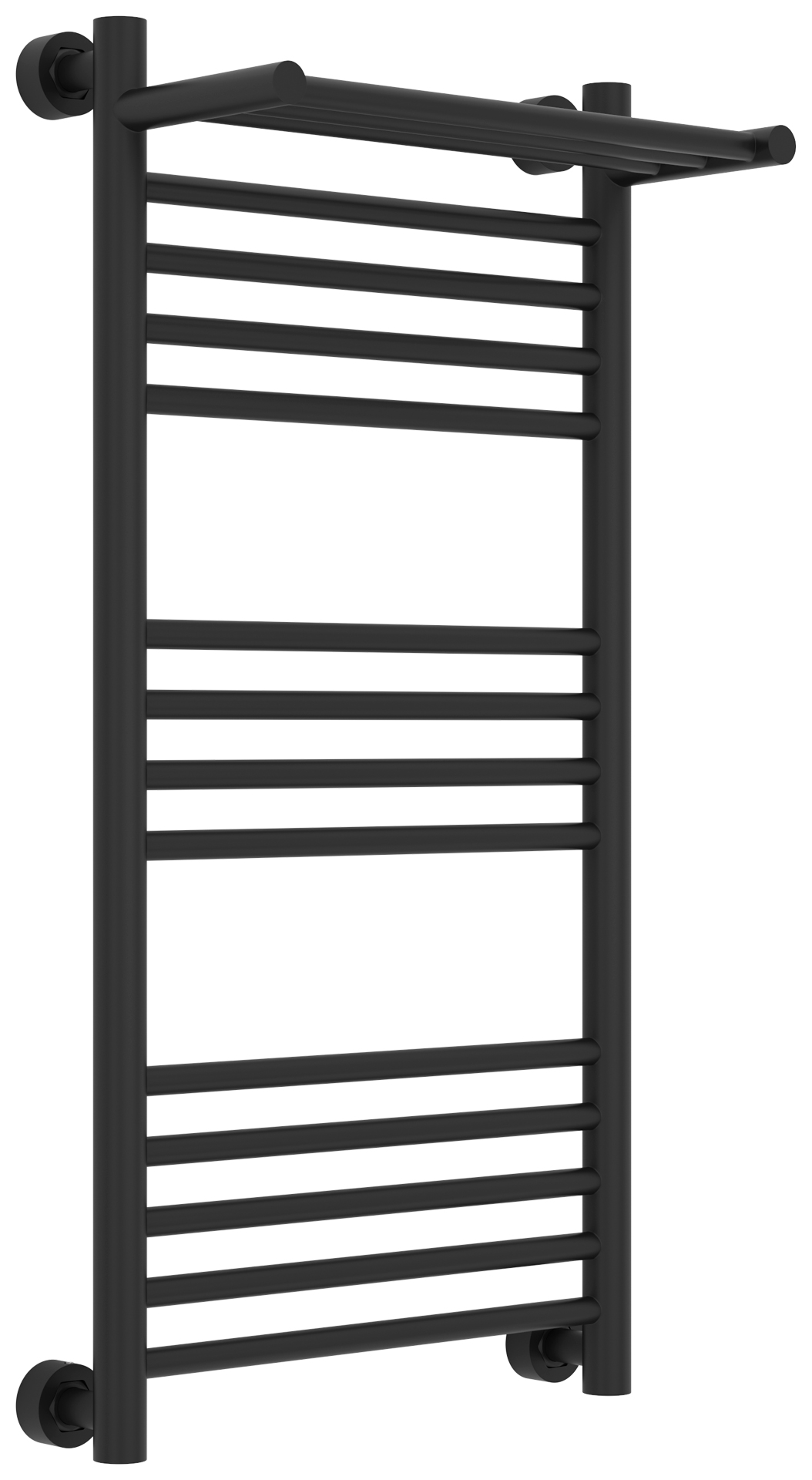Водяные полотенцесушители Сунержа DESIGN ДР Богема 1П PRO 800х400 (Матовый чёрный)