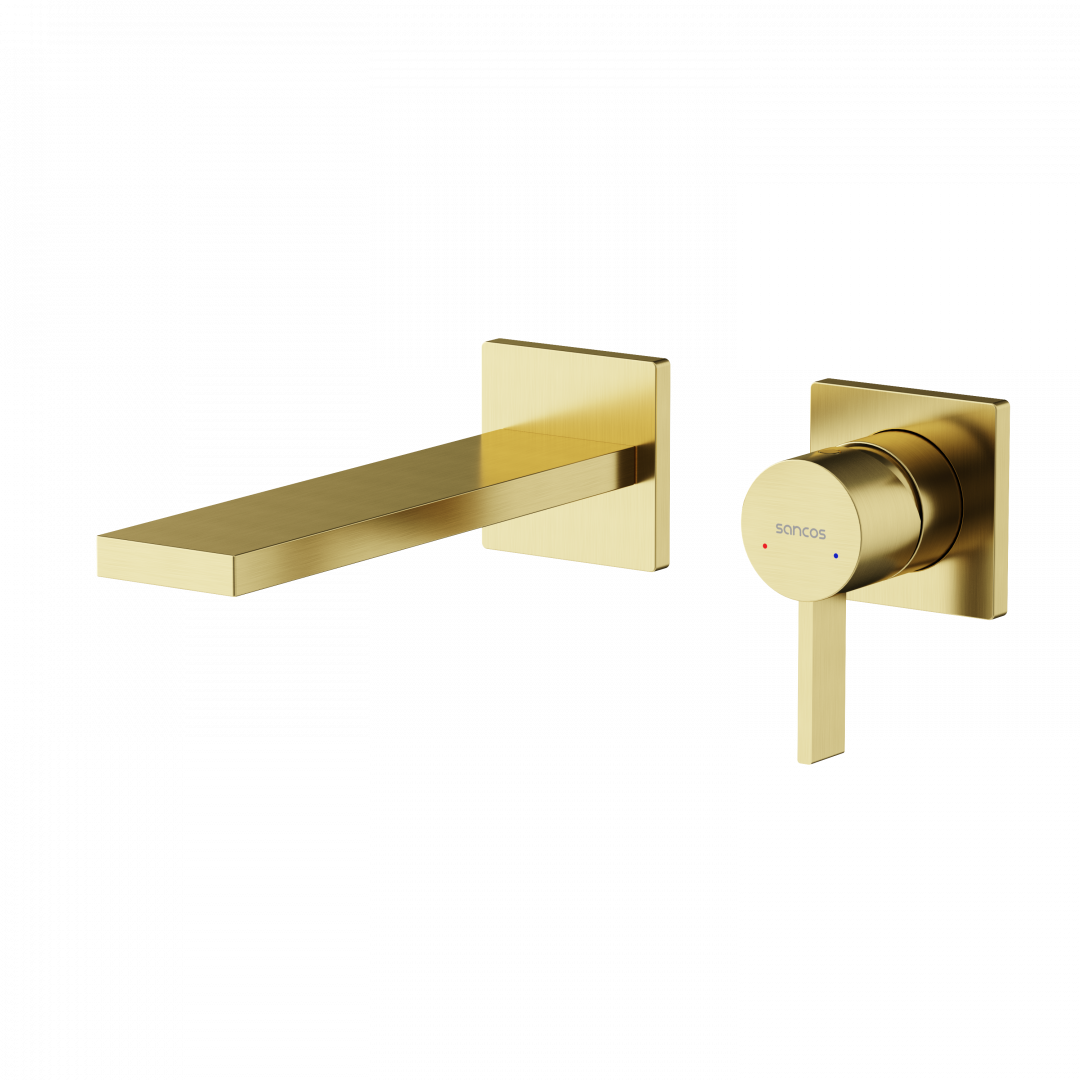 Смеситель для раковины Sancos Линн (Linn) SC9021BG брашированное золото