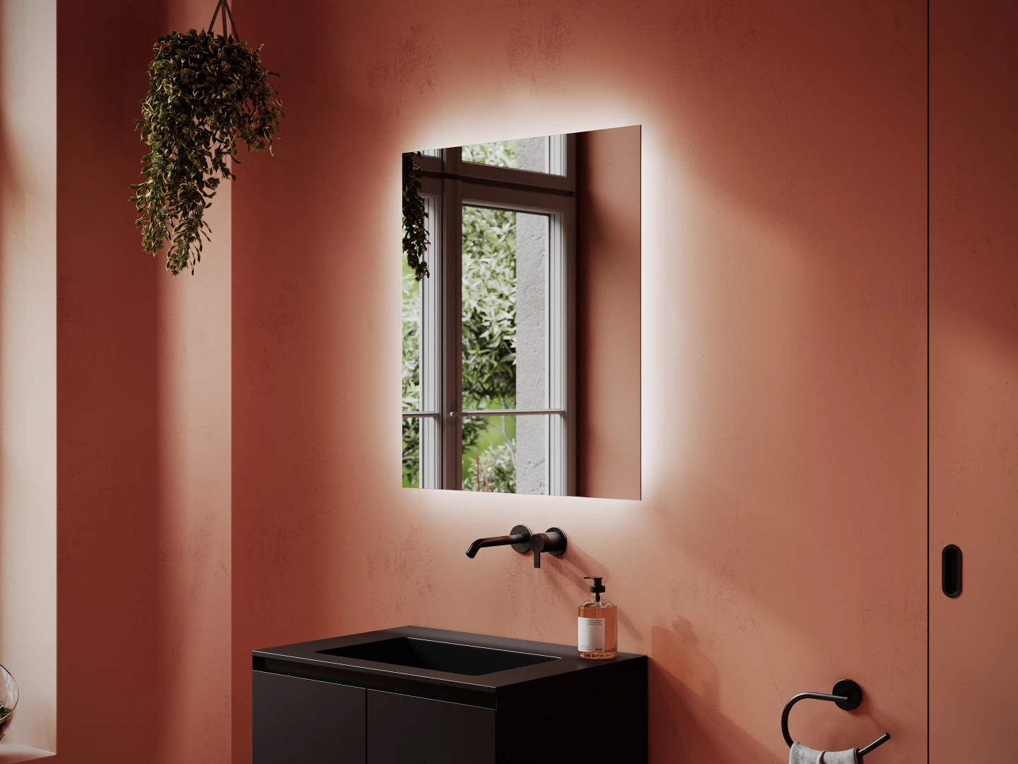 Зеркало Sancos Поле (Square) SQ700 70x80 с подсветкой
