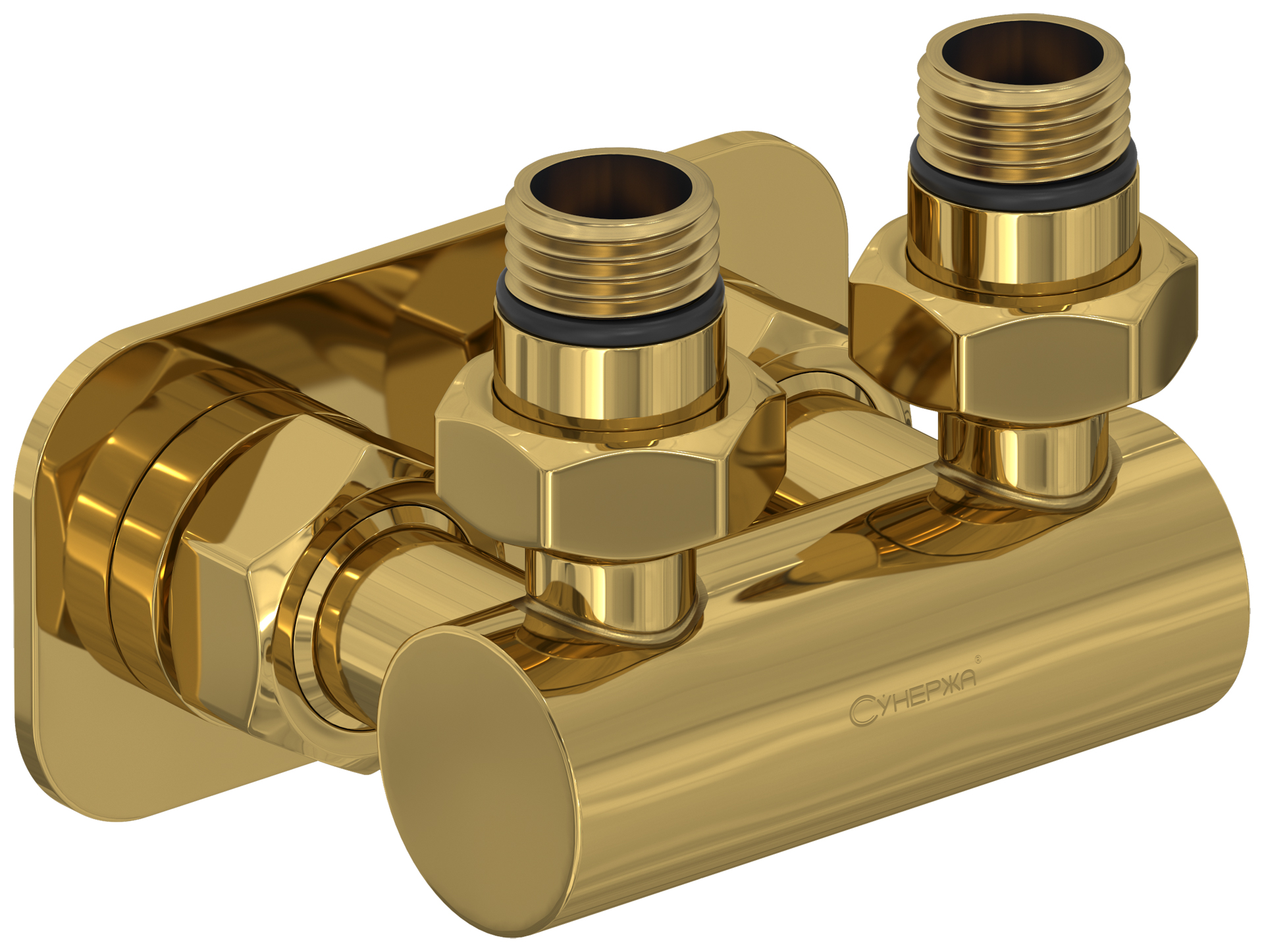Комплектующие Сунержа DESIGN Модуль 2х1/2" угловой EU50 (Золото)