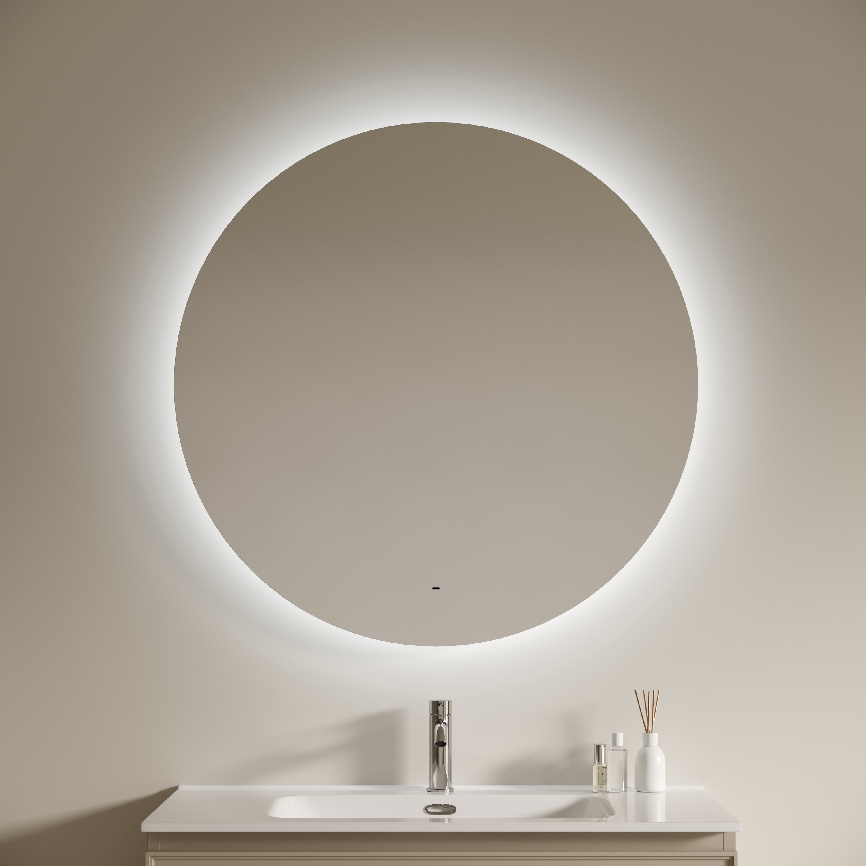Зеркало Sancos Сфера 2.0 (Sfera 2.0) SF2.900 90x90 с подсветкой
