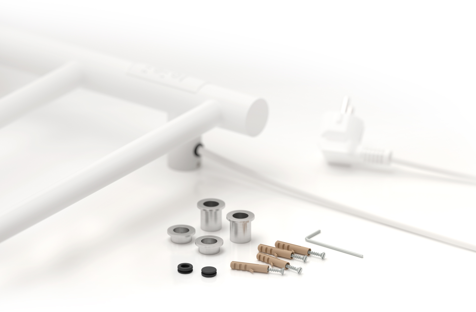 Электрические полотенцесушители Стилье LIGHT ЭПС СТИЛЬЕ Формат 27 БЛОК Правый 600х400 (Матовый белый)