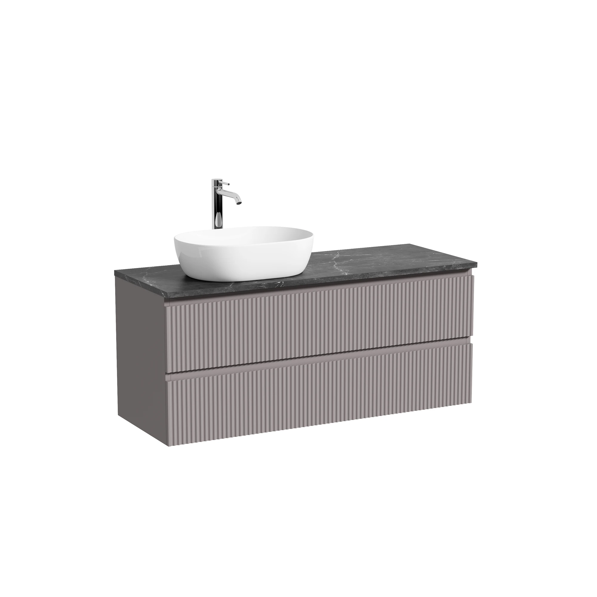 Тумба под столешницу Sancos Сноб Р (Snob R) SNR120LSM 120x45x50 бежевый матовый (beige soft)