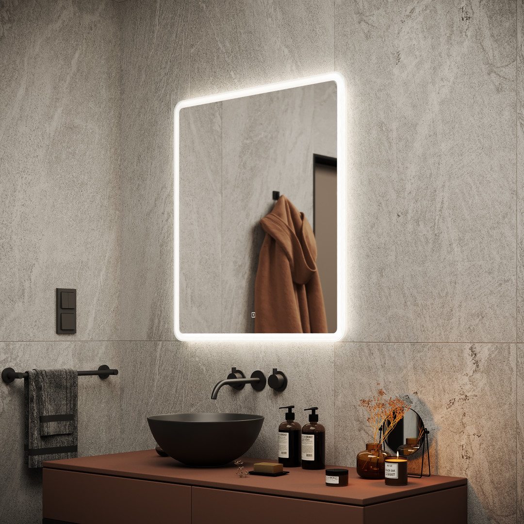 Зеркало Sancos Аркадия (Arcadia) AR700 70x80 с подсветкой