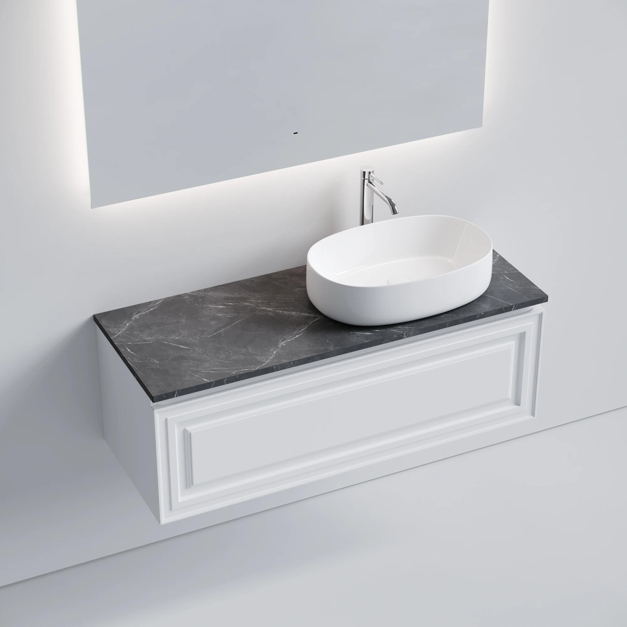 Тумба под столешницу Sancos Самая (Very) VR120RW 120x45x40 белый матовый (bianco)