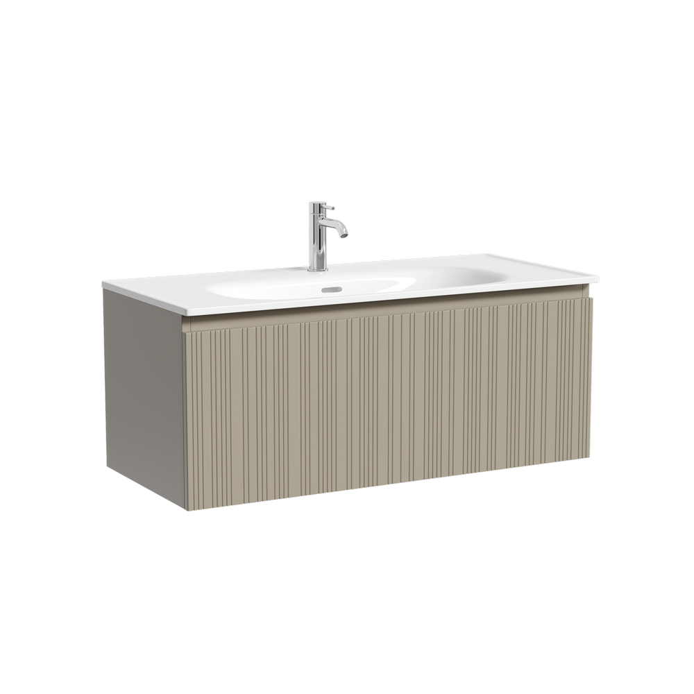 Тумба под раковину Sancos Код (Code) CD100GP 100x45x40 серая платина