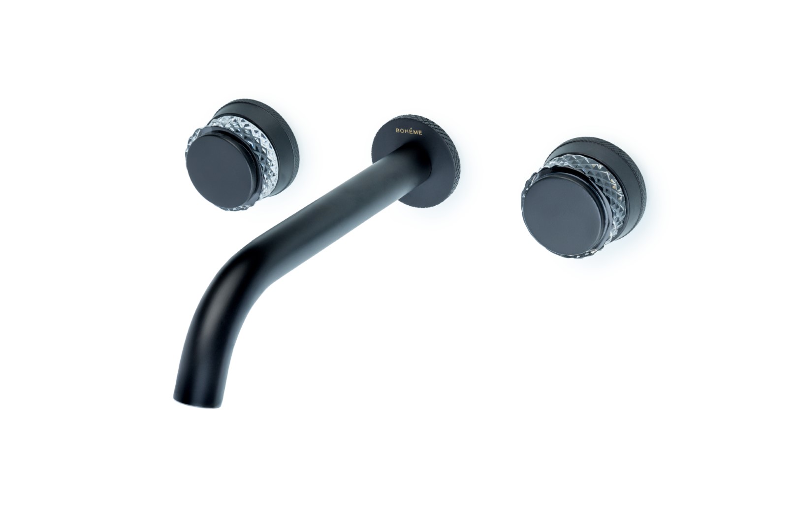 Смеситель из стены AURA на 3 отв. BLACK