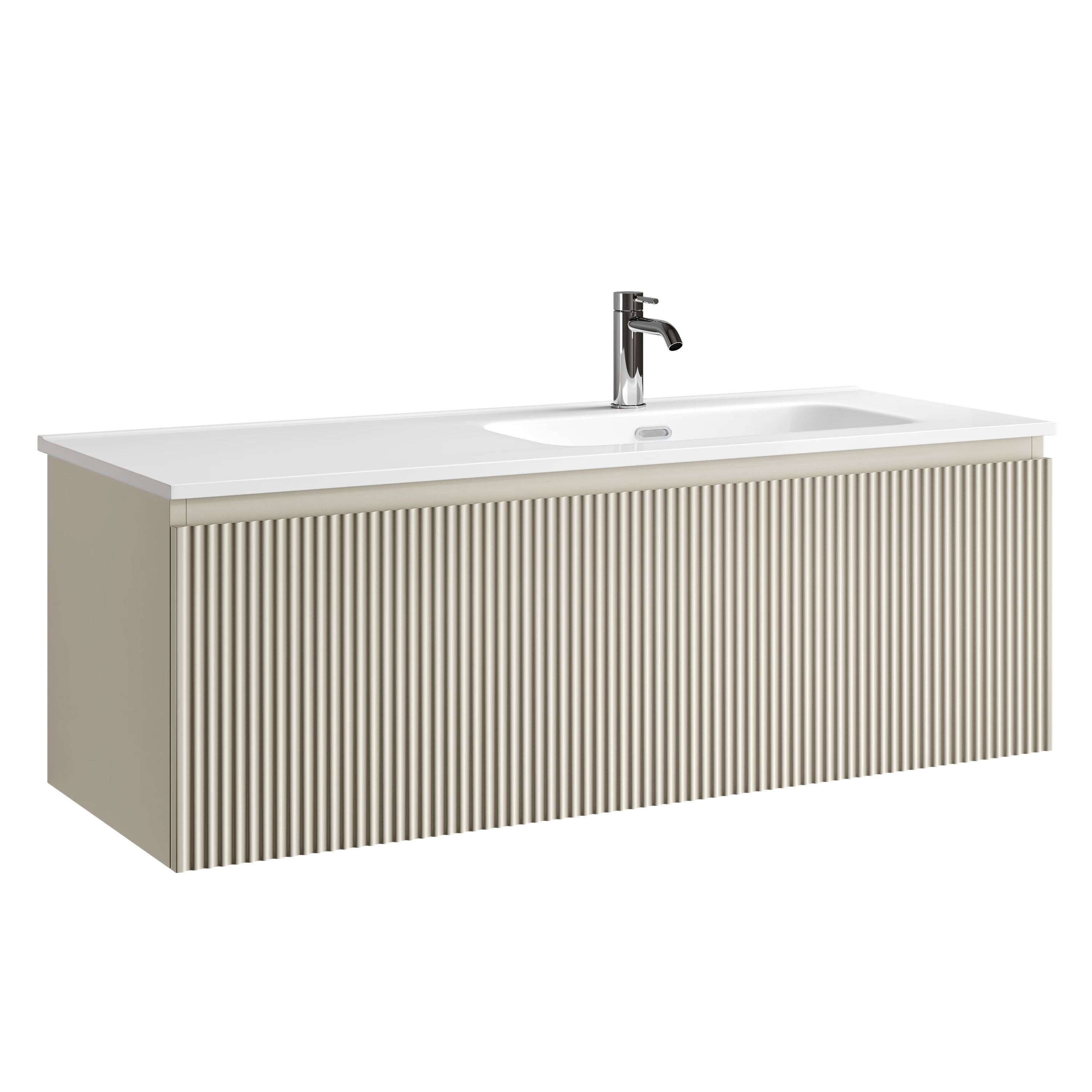 Тумба под раковину Sancos Сноб Р 1.0 (Snob R 1.0) SNR1.0120RCE 120x45x40 бежевый матовый (beige soft)