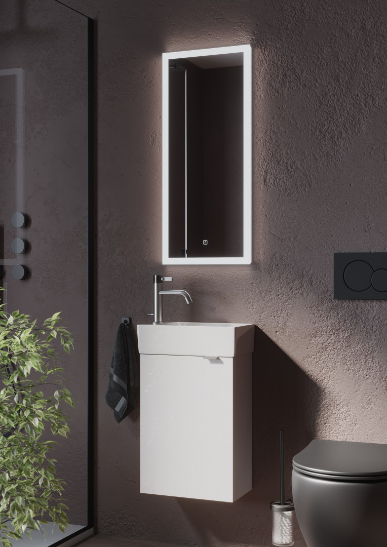 Тумба под раковину Sancos Мини (Mini) MN35WL 35x20x50 белый глянцевый - фото 6