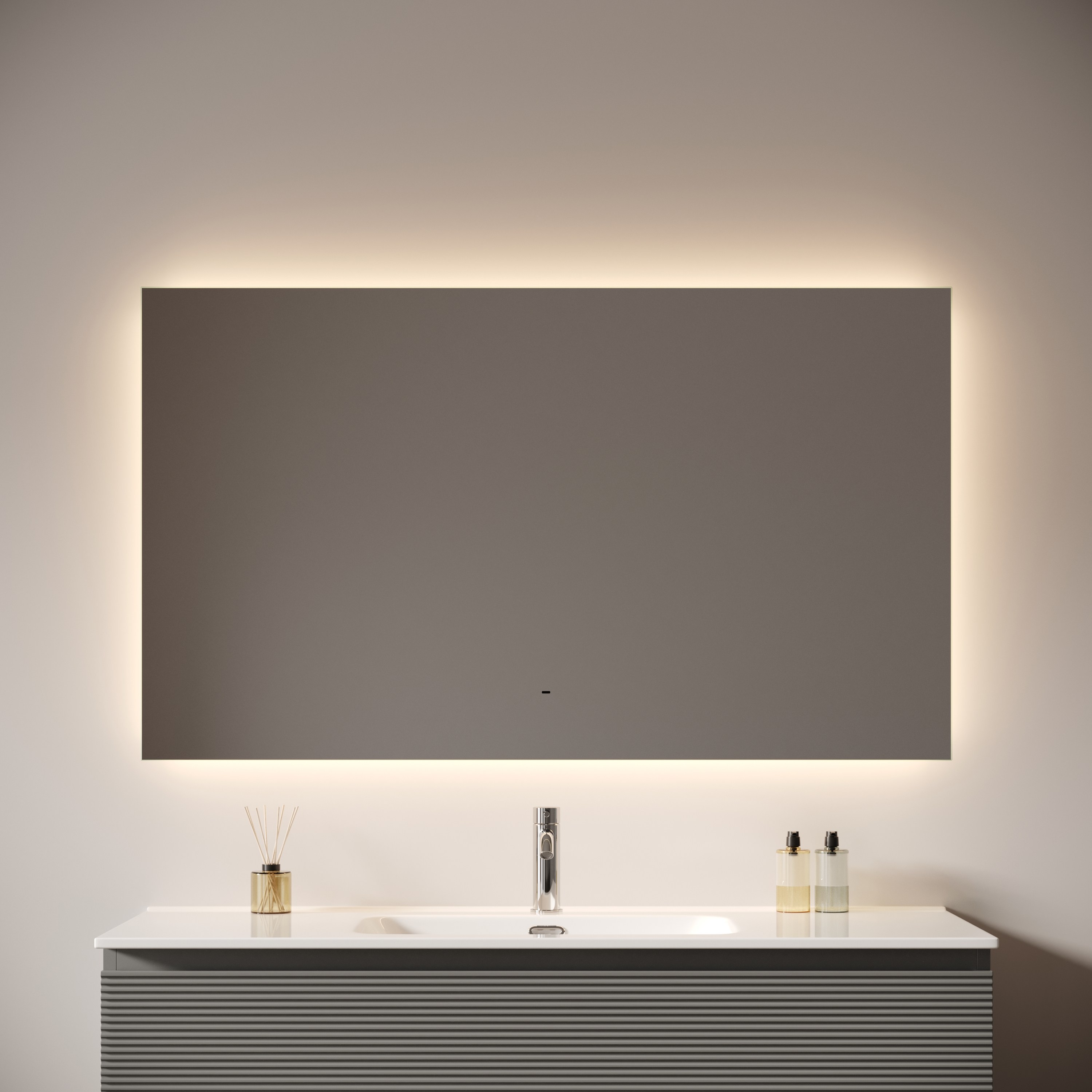 Зеркало Sancos Поле 2.0 (Square 2.0) SQ2.1200 120x70 с подсветкой