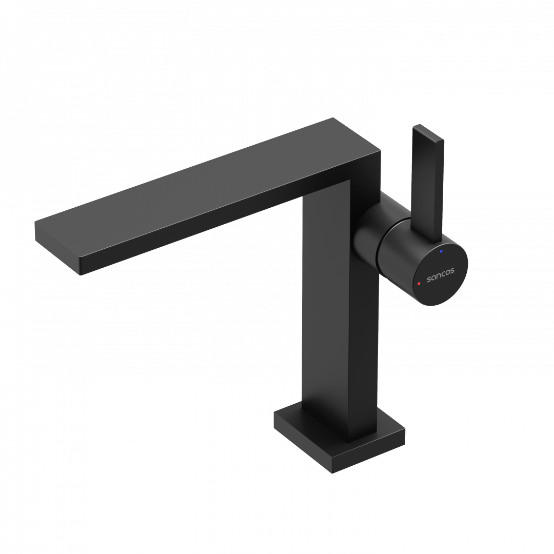 Смеситель для раковины Sancos Линн (Linn) SC9019MB черный матовый