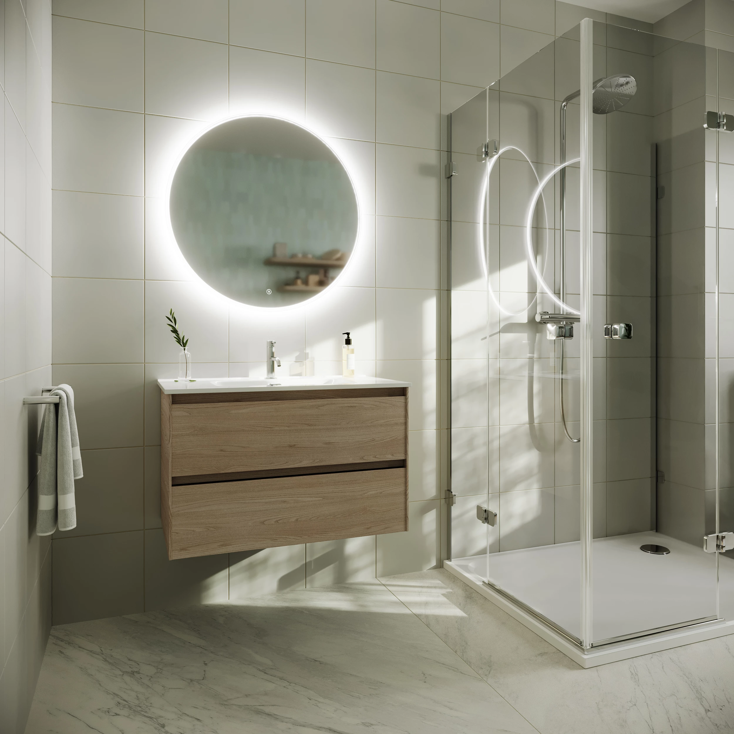 Тумба под раковину Sancos Сто (Cento) CN80KE 80x45x50 beige soft