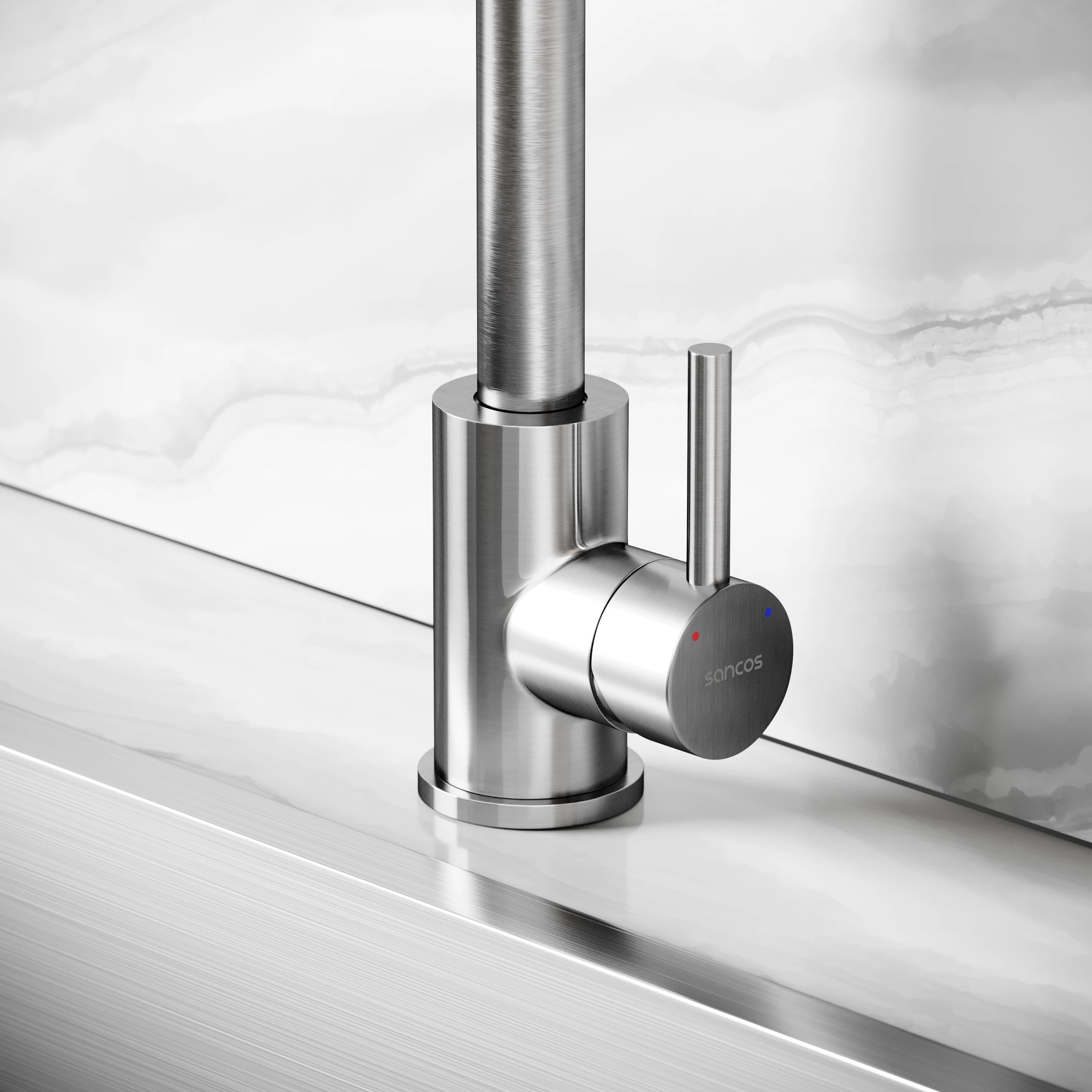 Смеситель для кухни Sancos Сталь (Stainless) SC12001SS нержавеющая сталь - фото 7