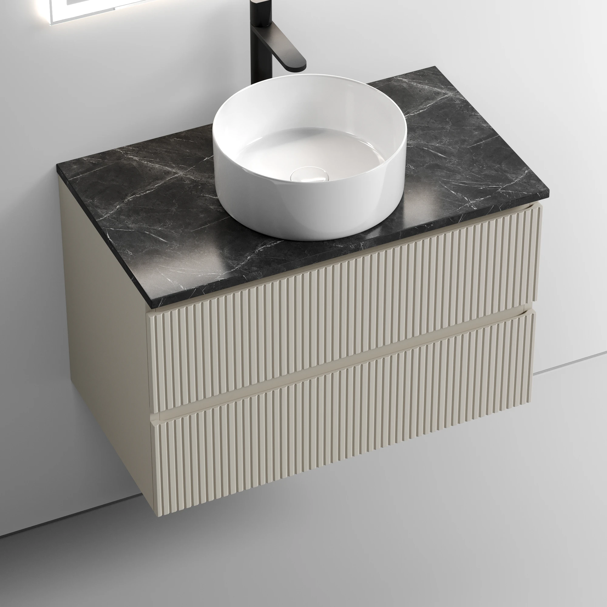 Тумба под столешницу Sancos Сноб T (Snob T) SNT80CE 80x45x50 бежевый матовый (beige soft)