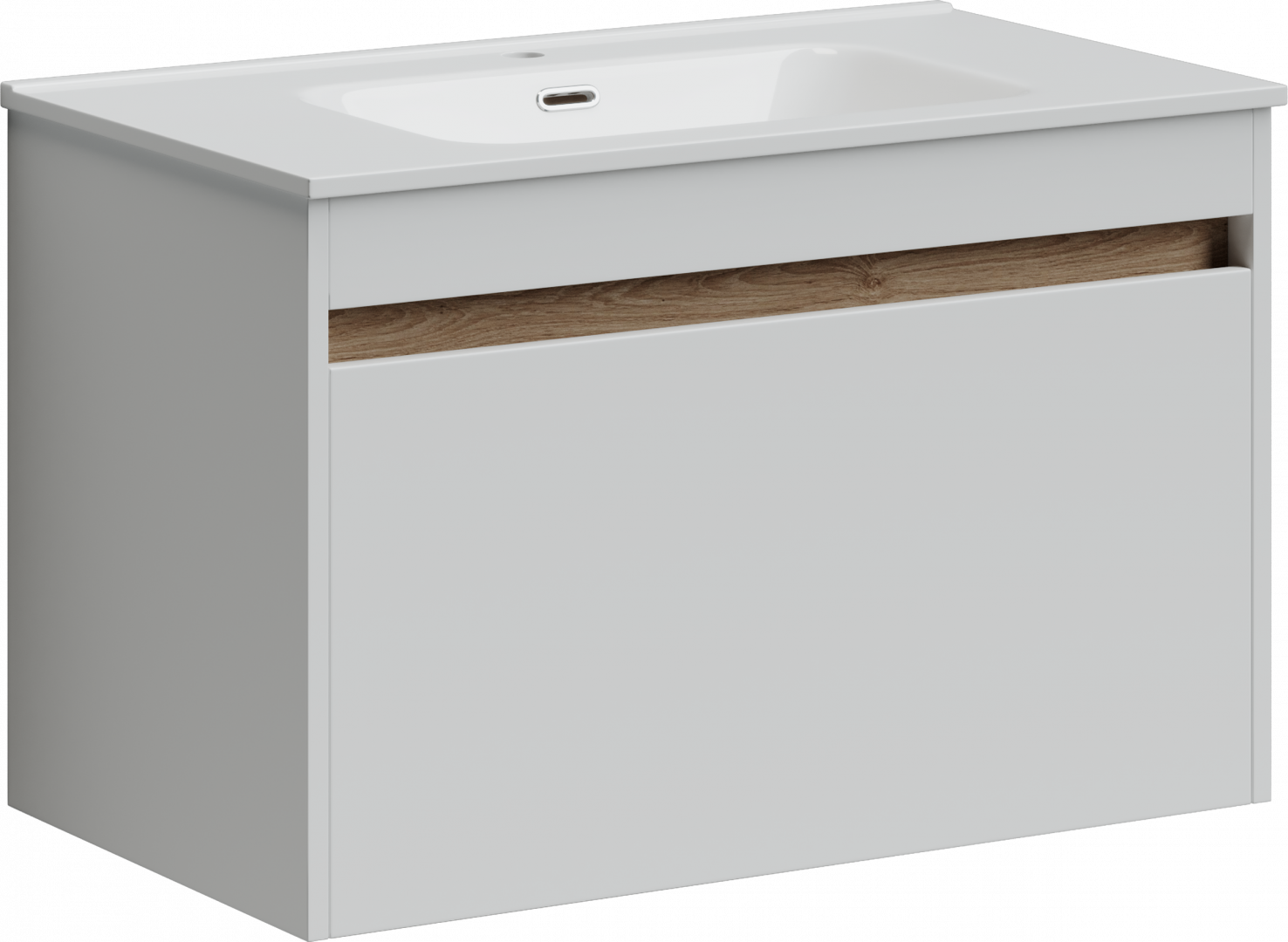 Тумба под раковину Sancos Ум (Smart) SM80W 80x45x50 белый глянцевый