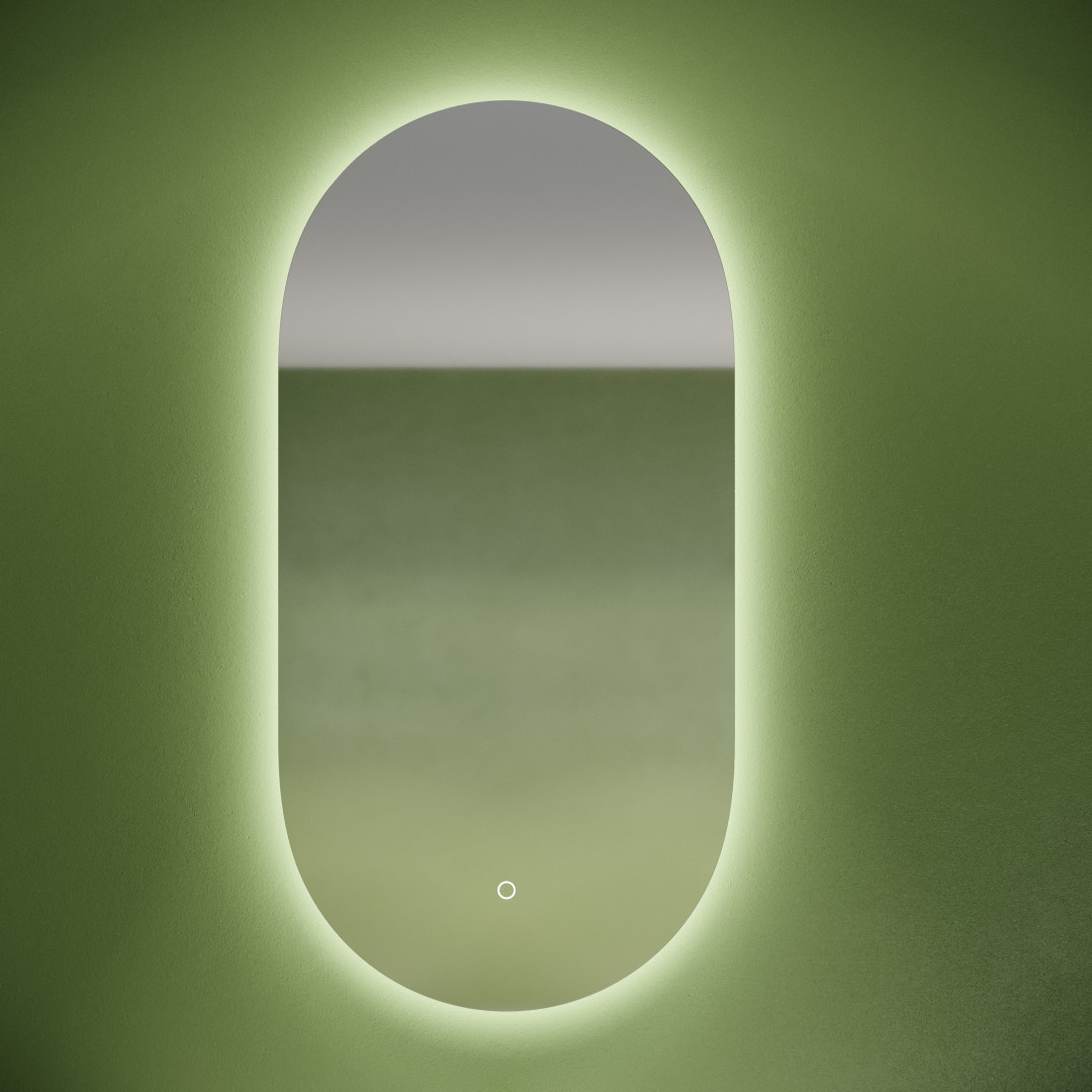 Зеркало Sancos Овал (Oval) OV55C 55x105 с подсветкой