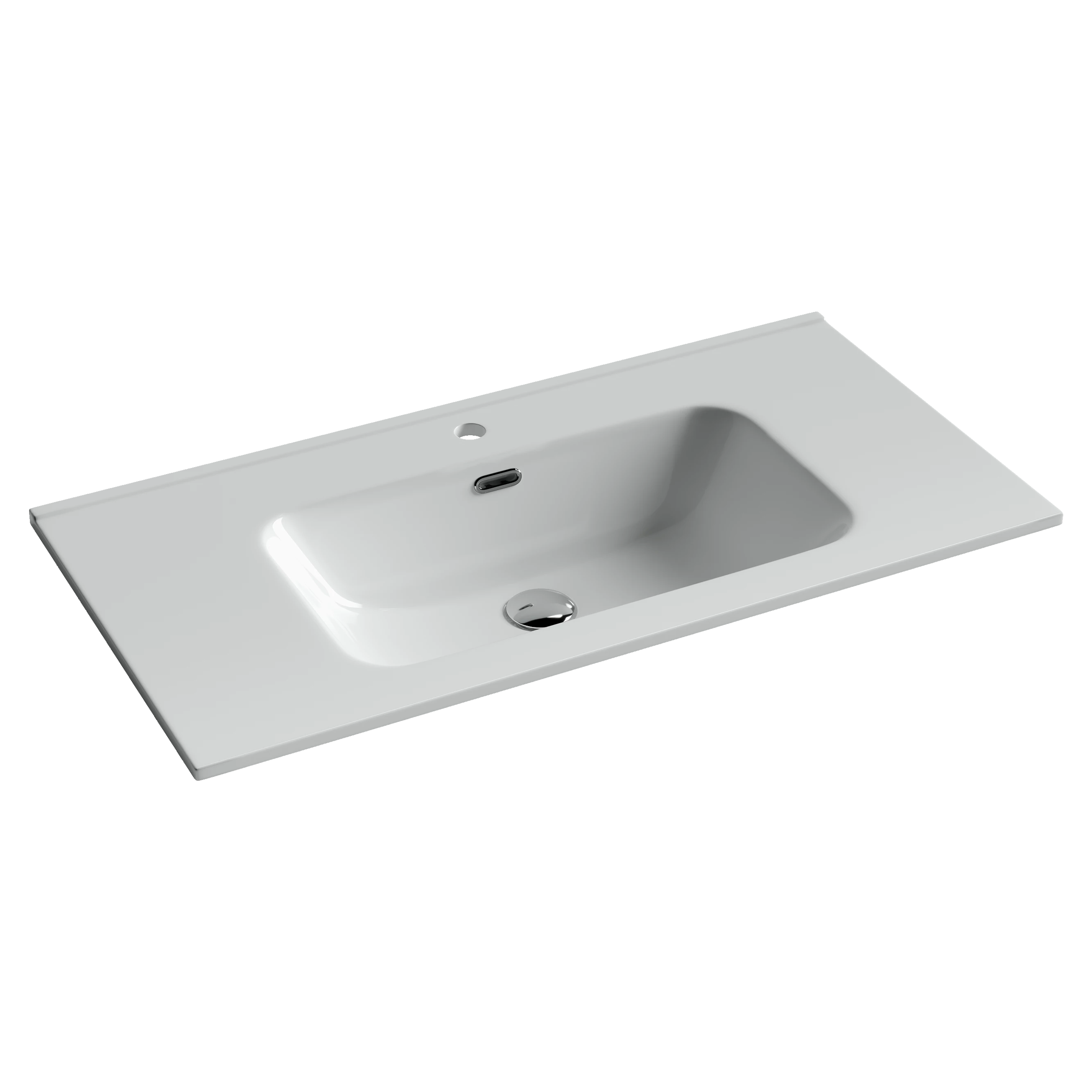 Раковина-столешница Ceramicanova Элемент (Element) CN7002 90x47x18 белый глянцевый