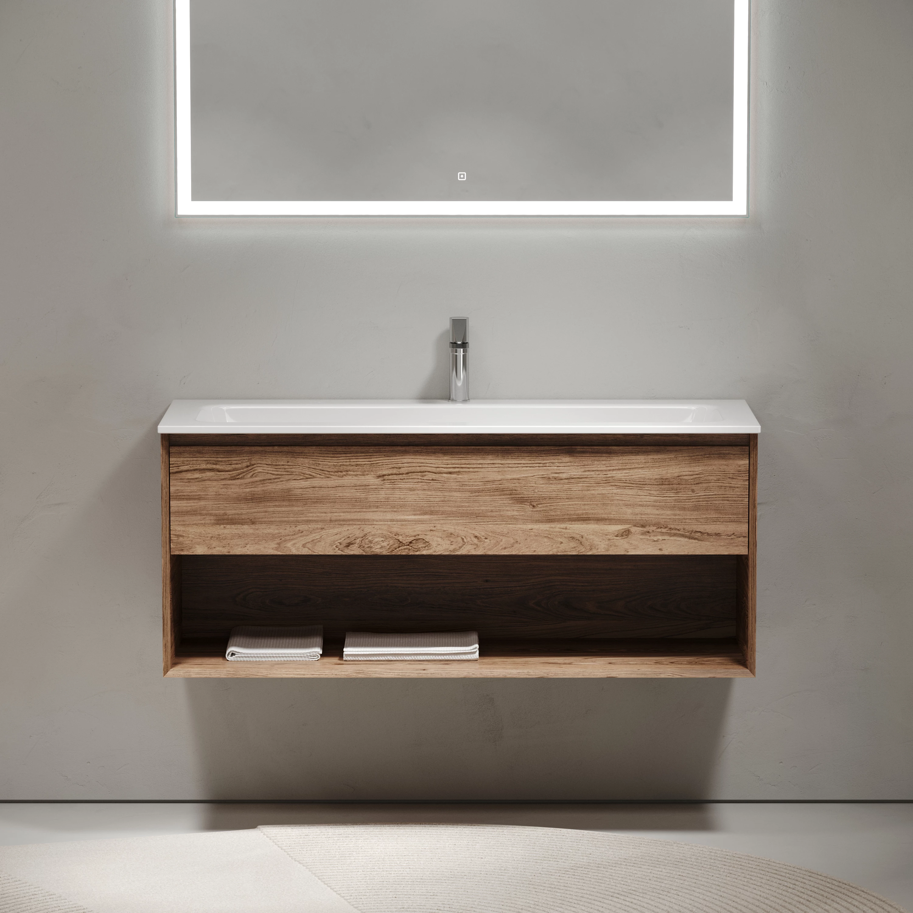 Тумба под раковину Sancos Натура 1.0 (Nature 1.0) MR1.0120ECH 120x45x50 дуб чарльстон - фото 5