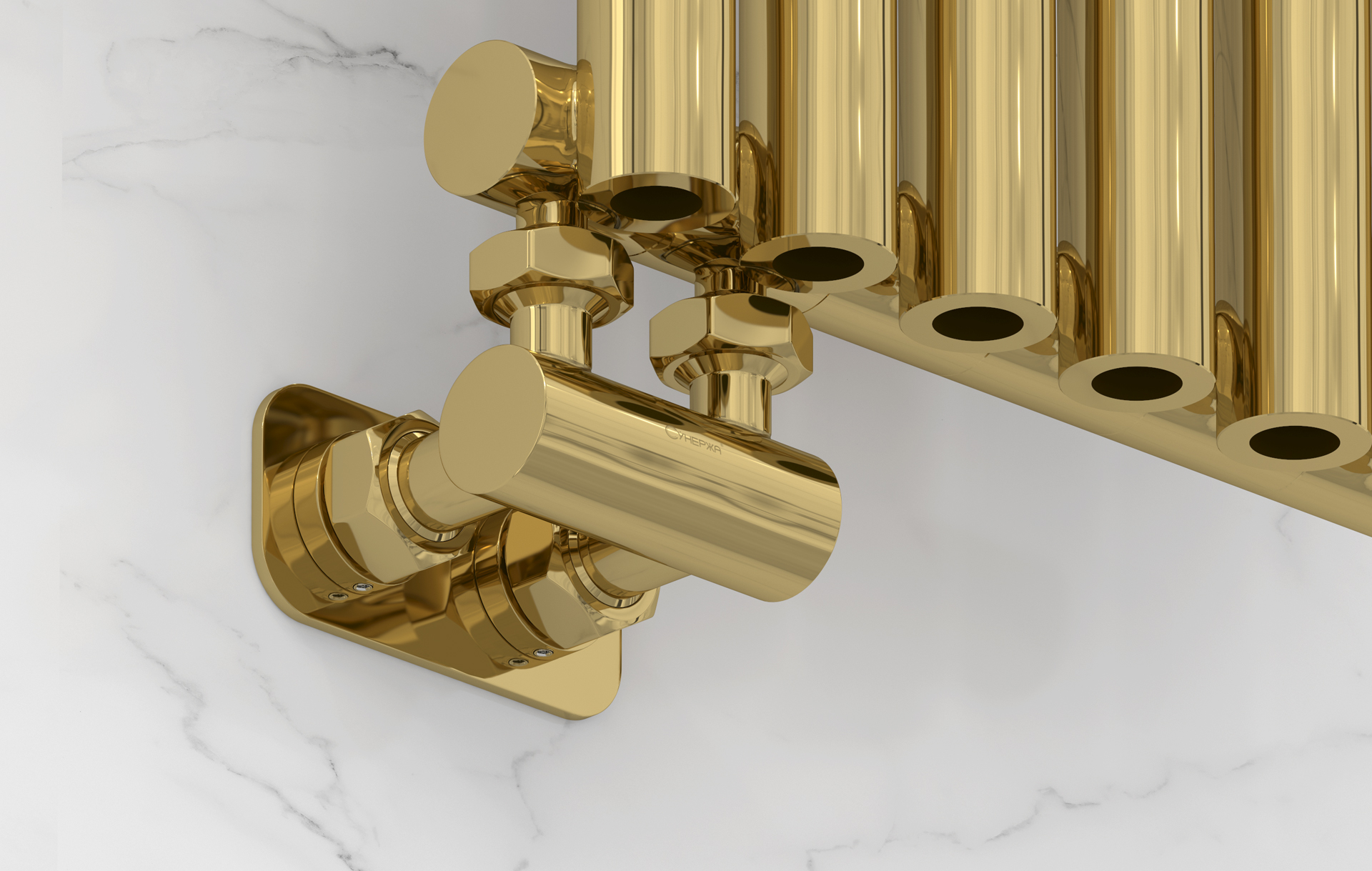 Комплектующие Сунержа DESIGN Модуль 2х3/4" угловой EU50 (Золото)