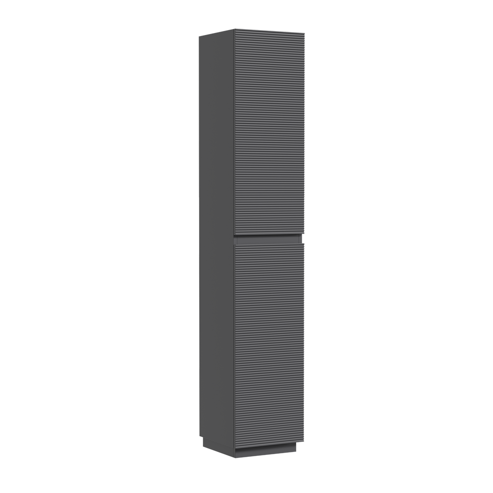 Шкаф-пенал Sancos Фолк напольный (Folk Floor) PFL35FGS 35x35x190 темный серый (grey soft)