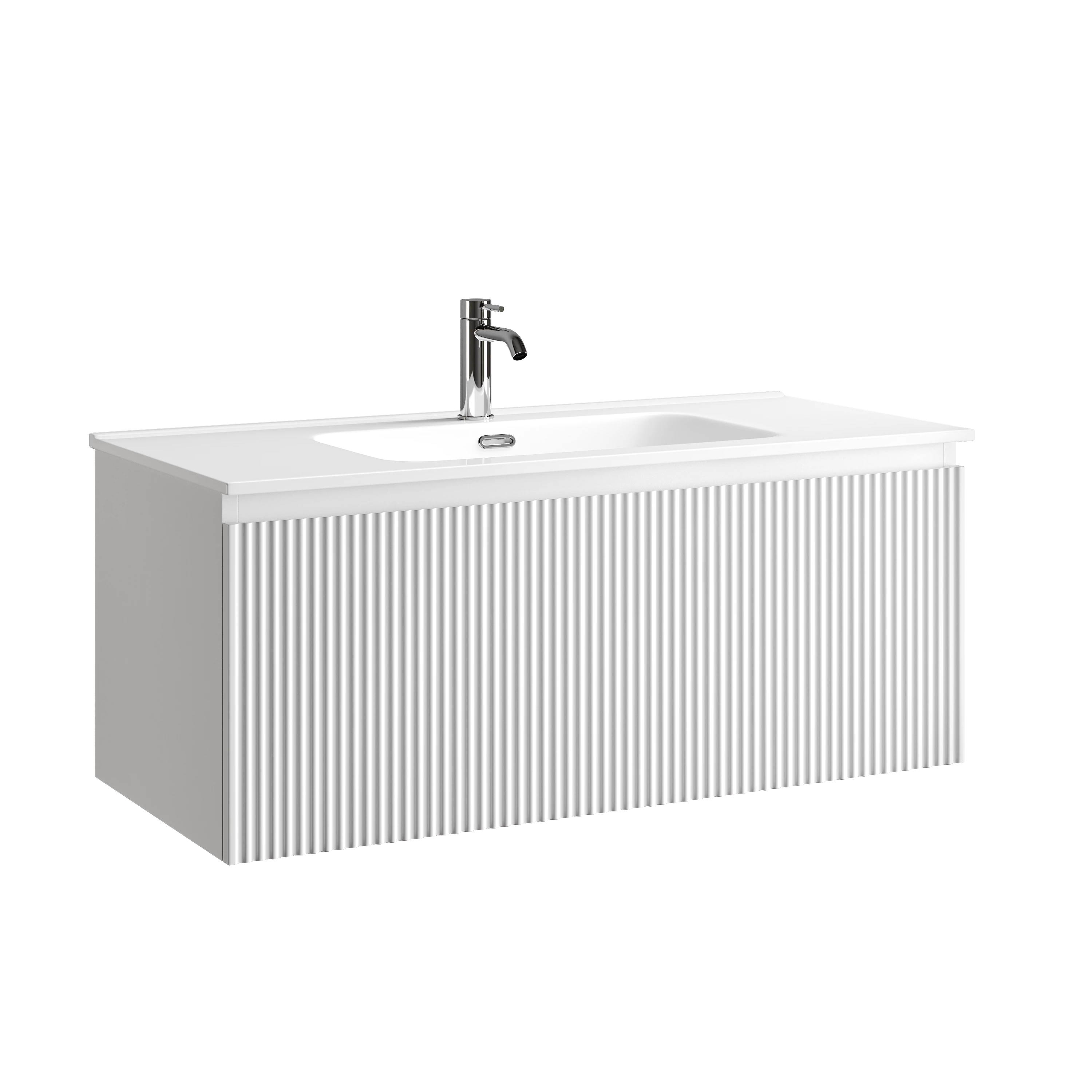 Тумба под раковину Sancos Сноб Р 1.0 (Snob R 1.0) SNR1.0100W 100x45x40 белый матовый (bianco)