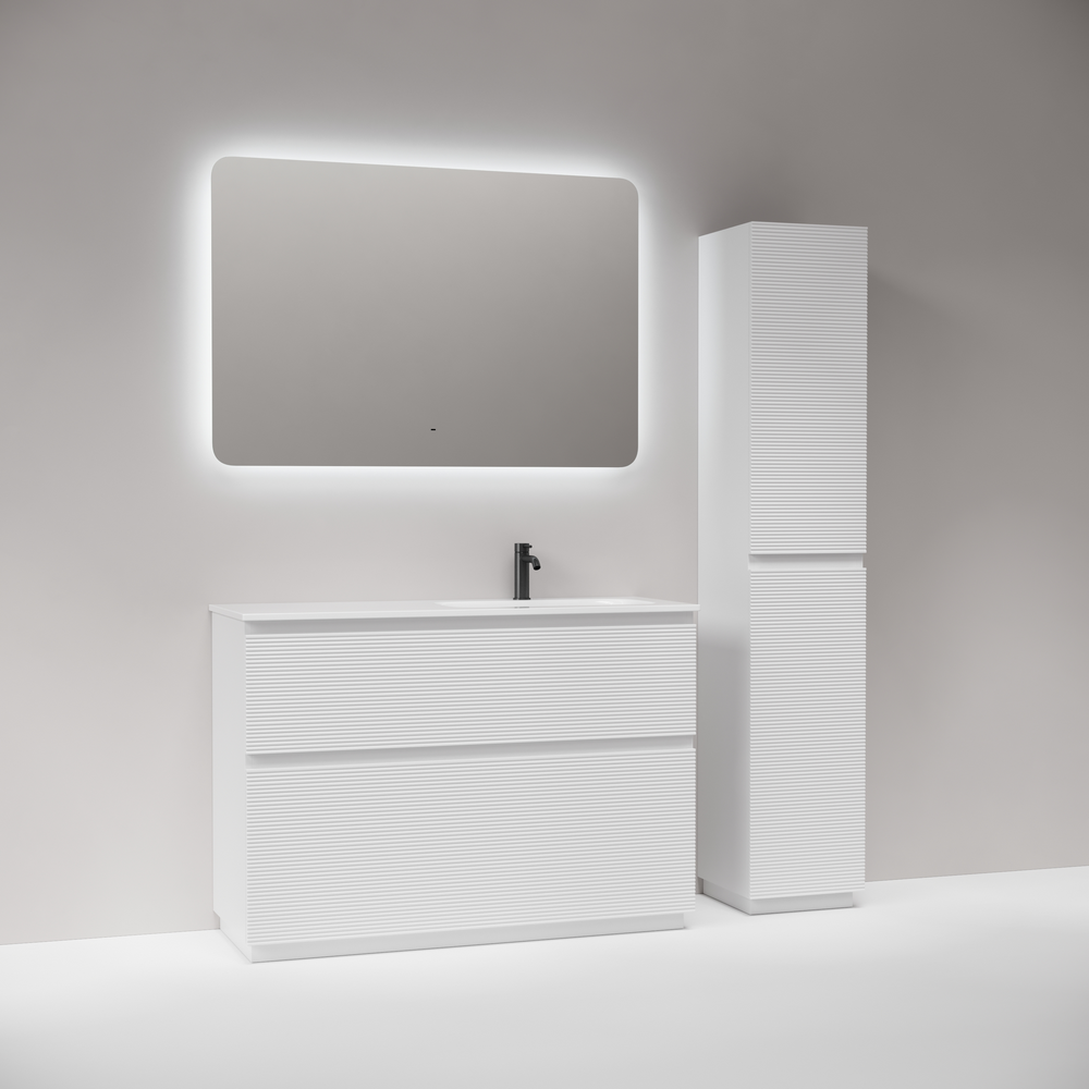 Тумба под раковину Sancos Фолк напольный (Folk Floor) FL120FRW 120x45x85 белый матовый (bianco)