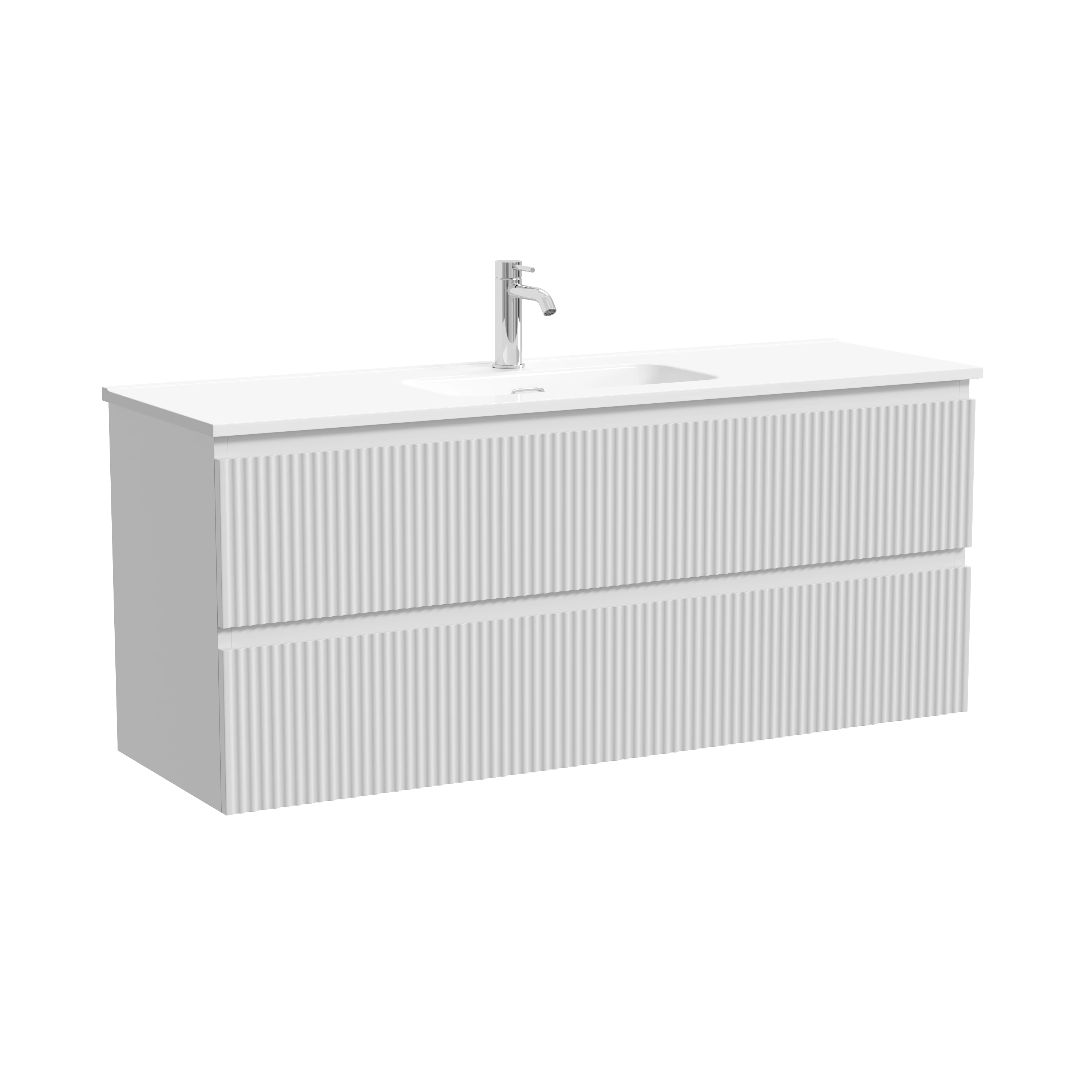 Тумба под раковину Sancos Сноб Р 390 (Snob R 390) SNR120/39W 120x40x50 белый матовый (bianco)