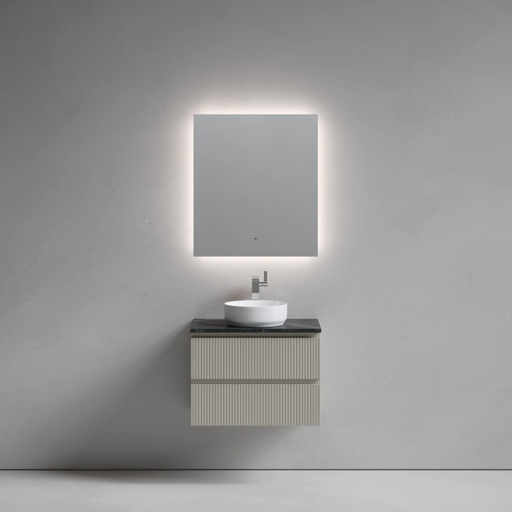 Тумба под столешницу Sancos Сноб T (Snob T) SNT70CE 70x45x50 бежевый матовый (beige soft)