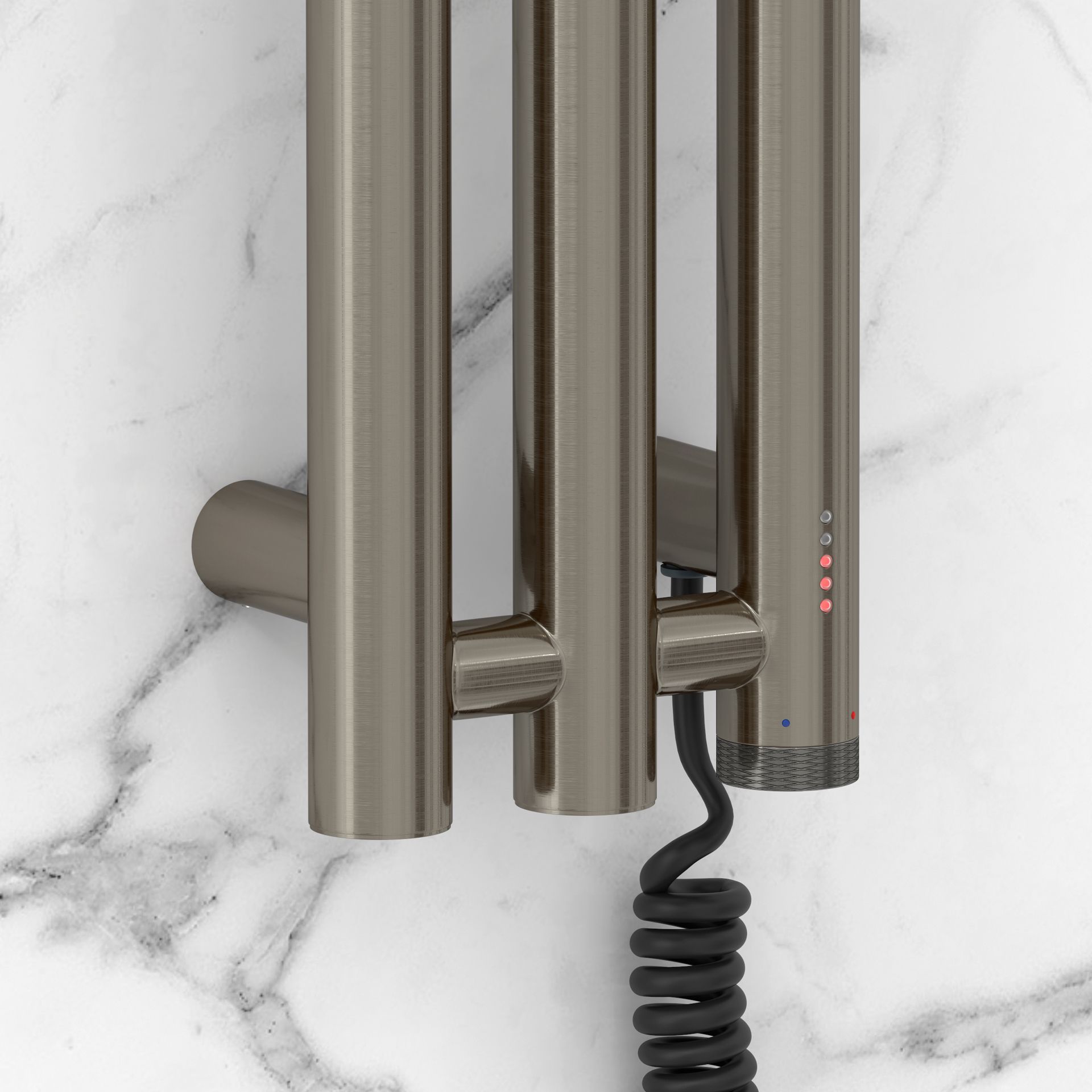 Электрические полотенцесушители Сунержа DESIGN ЭПС "ТЕРЦИЯ 4.0" 1500х106 правый (Стальной графит)