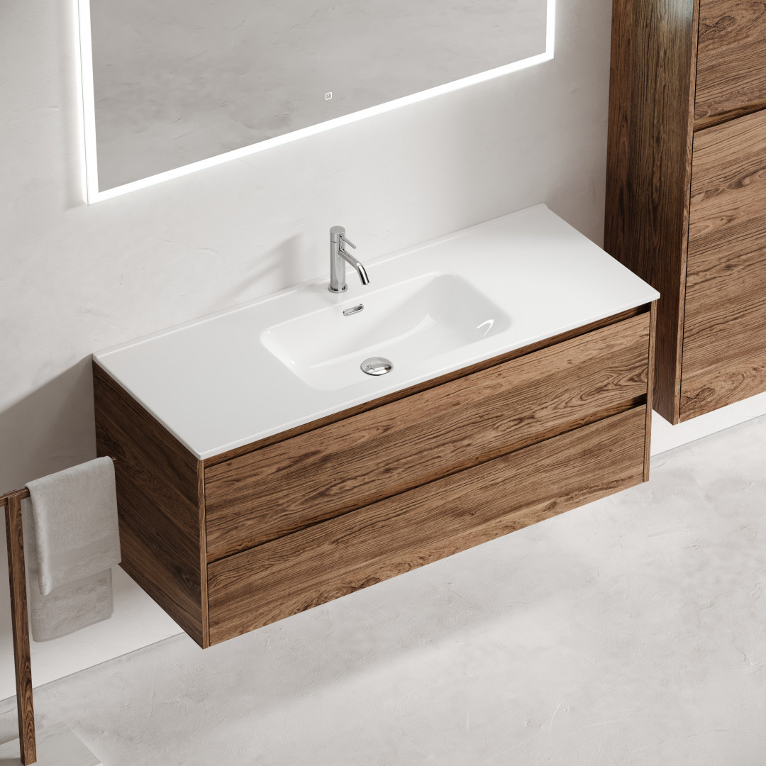 Тумба под раковину Sancos Либра (Libra) LB120-1ECH 120x45x50 дуб чарльстон - фото 5