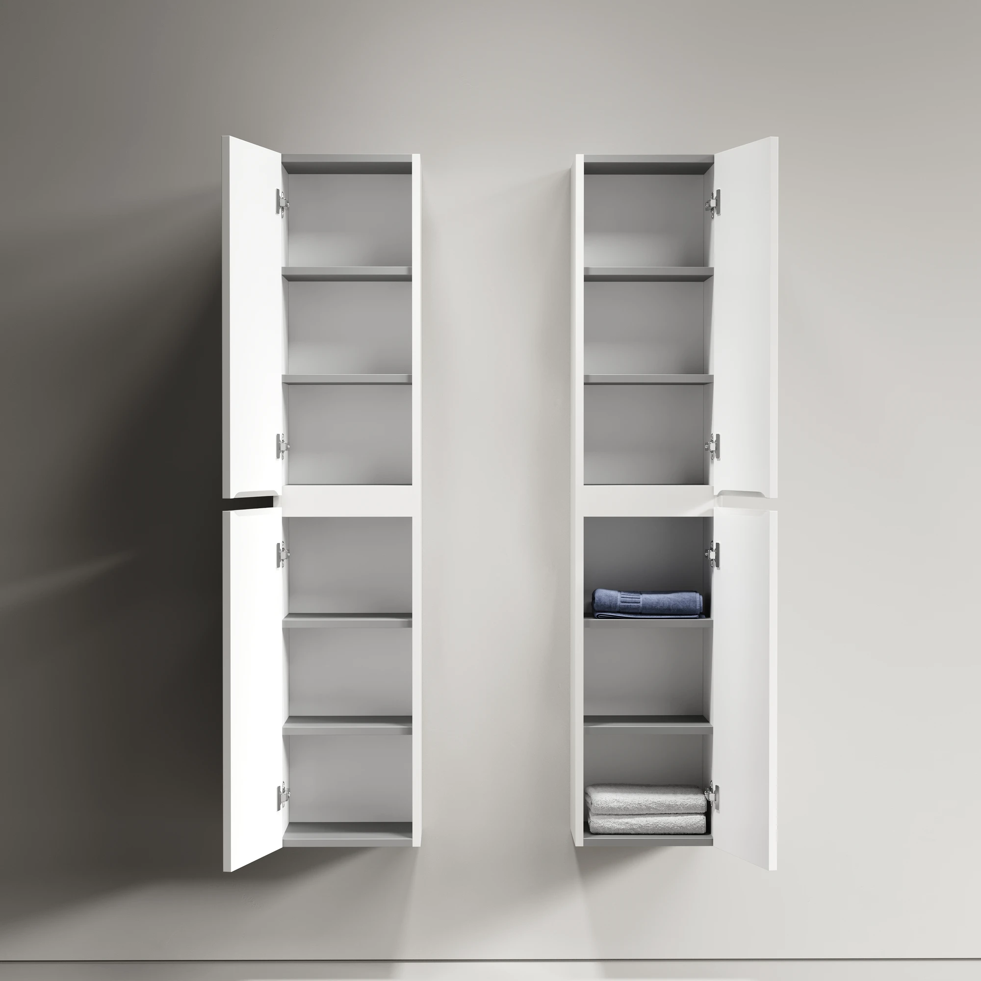 Шкаф-пенал Sancos Ламель PLM35W 35x35x165 белый матовый - фото 5