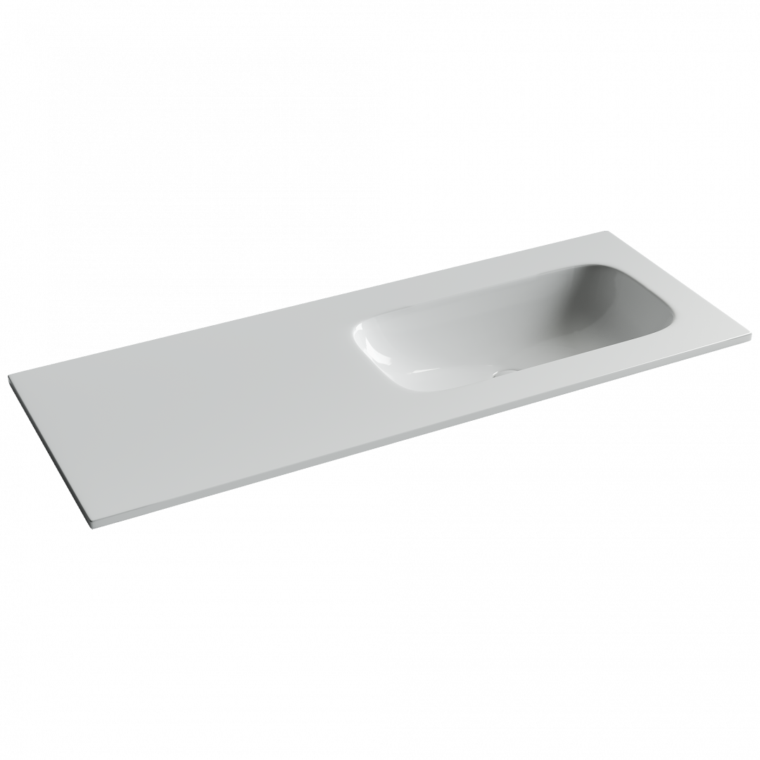 Раковина-столешница Ceramicanova Грация (Grace) CN7021wx 120x14x46 белый глянцевый