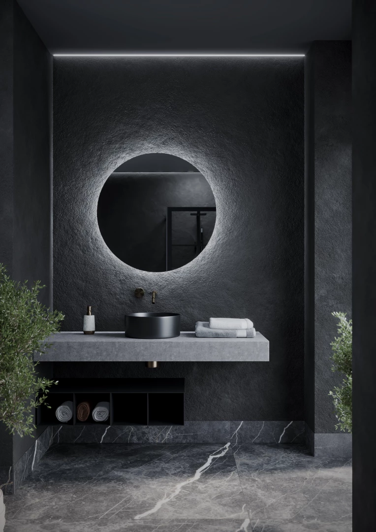 Зеркало Sancos Сфера (Sfera) SF800 80x80 с подсветкой