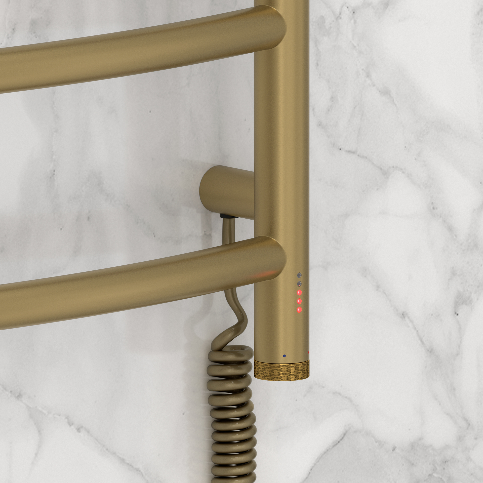 Электрические полотенцесушители Сунержа DESIGN ЭПС "ГАЛАНТ 4.0" 800х500 правый (Золотой шёлк) - фото 3