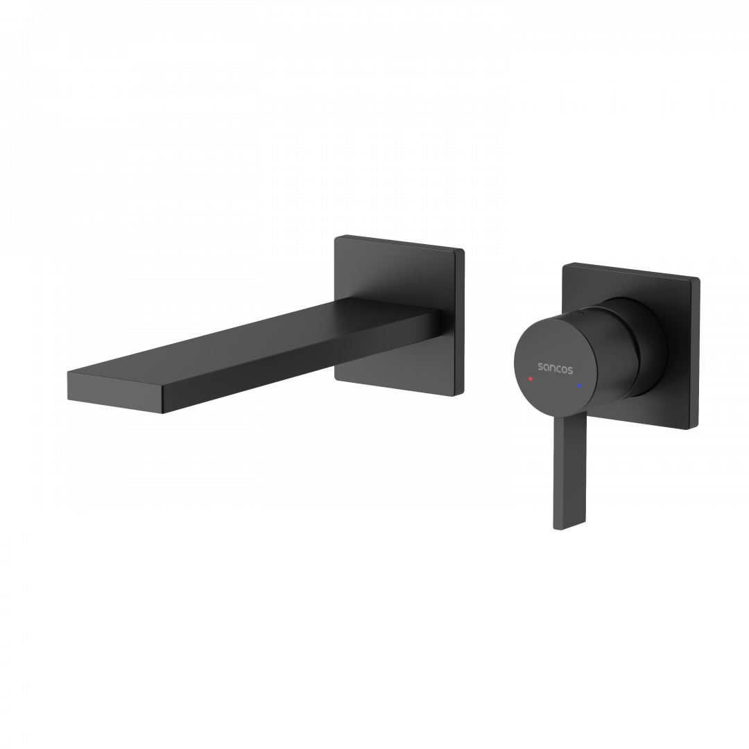 Смеситель для раковины Sancos Линн (Linn) SC9021MB черный матовый