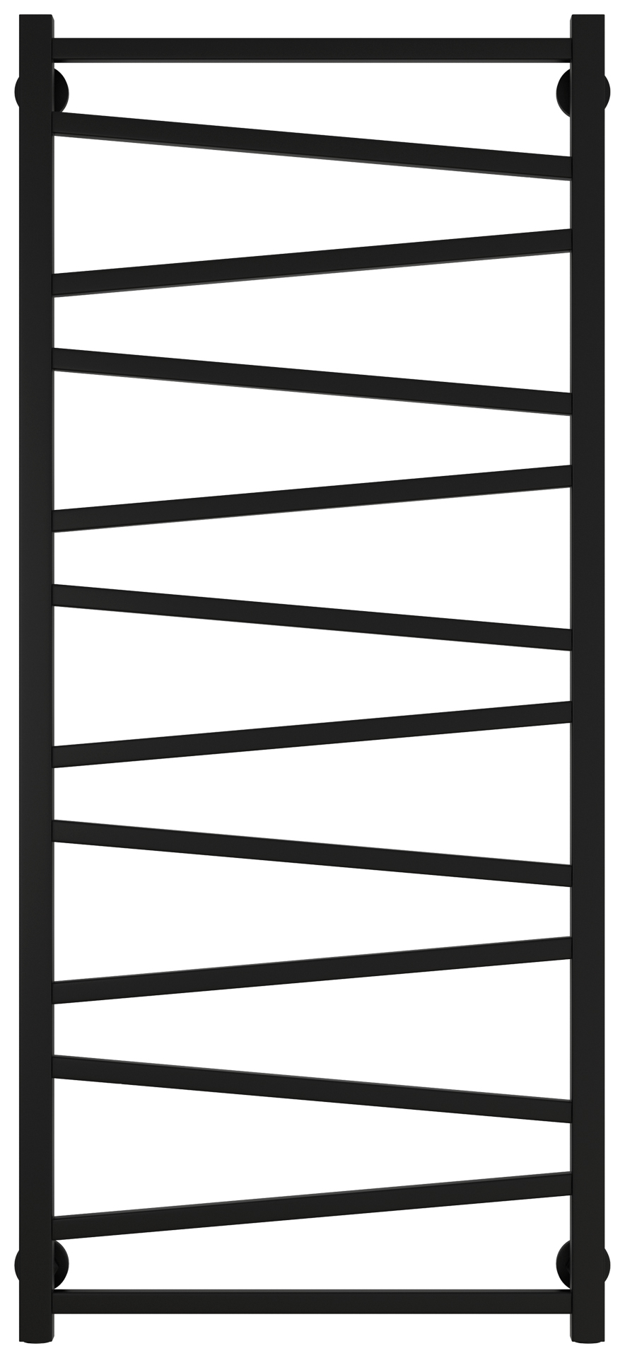 Водяные полотенцесушители Сунержа DESIGN ДР Сирокко 1200х500 (Матовый чёрный)