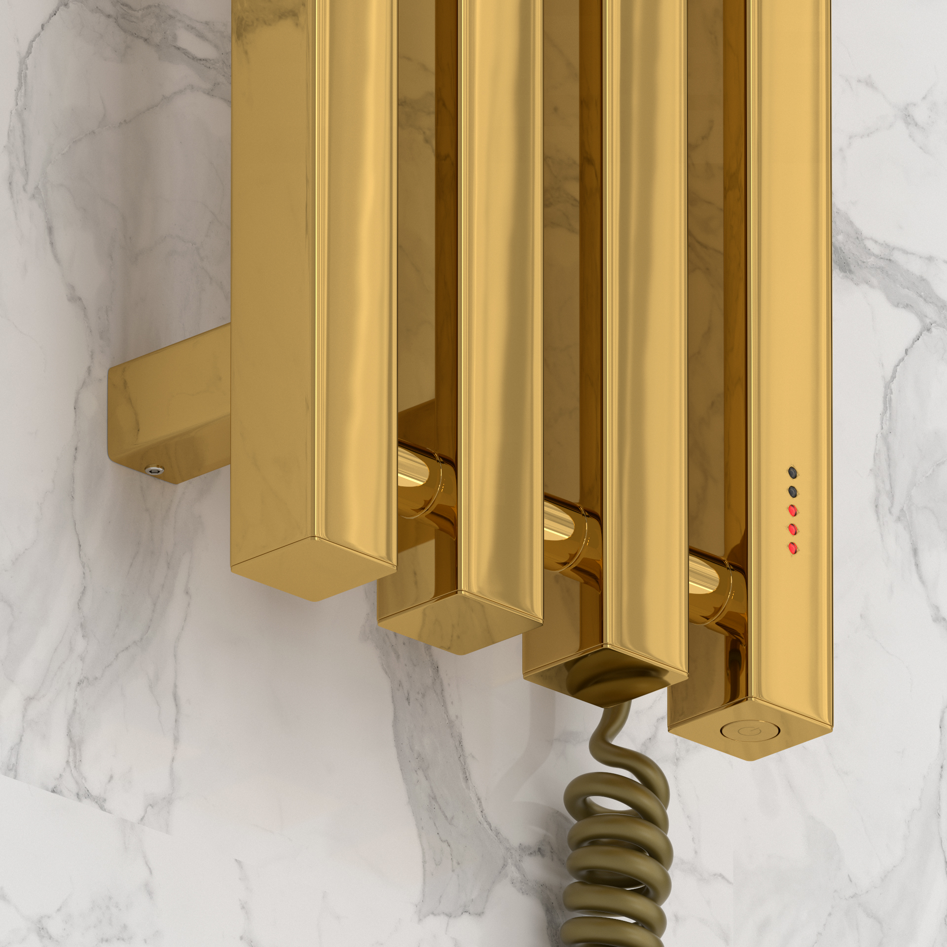 Электрические полотенцесушители Сунержа DESIGN ЭПС "САТЕРЛЕНД 4.0" 1200х150 правый (Золото)