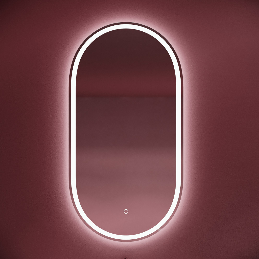 Зеркало Sancos Овал (Oval) OV55F 55x105 с подсветкой