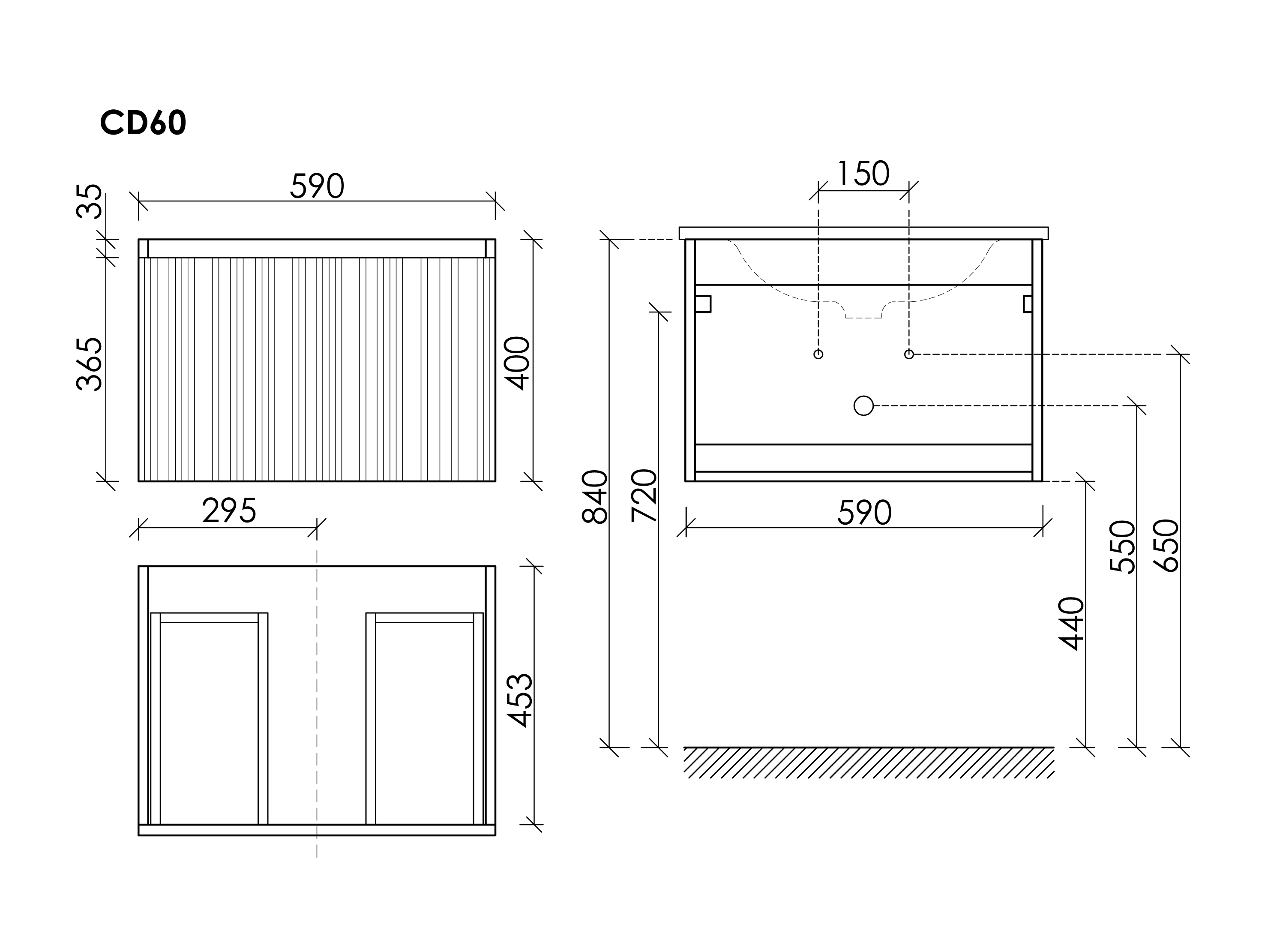 Тумба под раковину Sancos Код (Code) CD80W 80x45x40 белый матовый (bianco) - фото 6