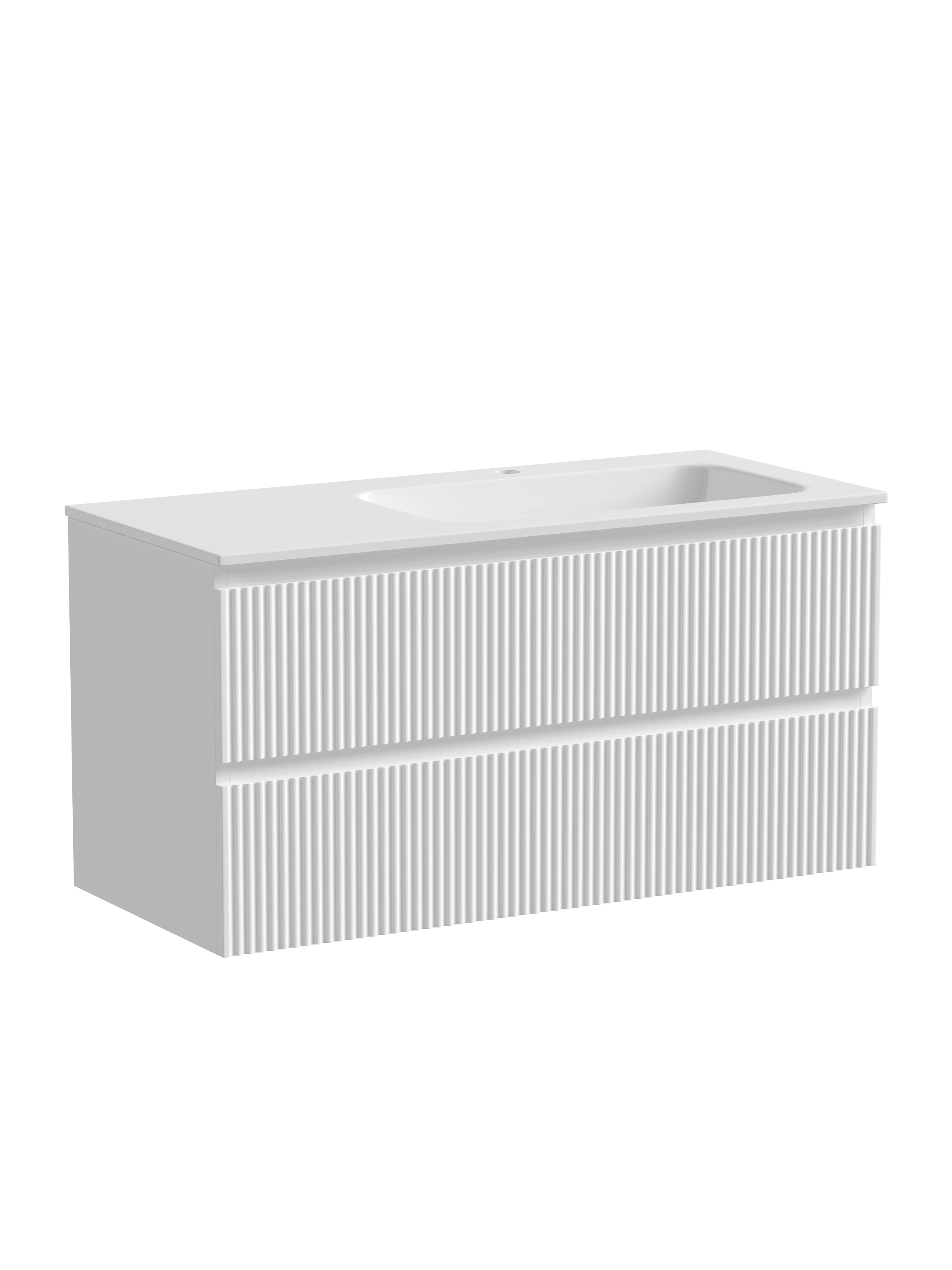 Тумба под раковину Sancos Сноб Р (Snob R) SNR100RW 100x45x50 белый матовый (bianco)