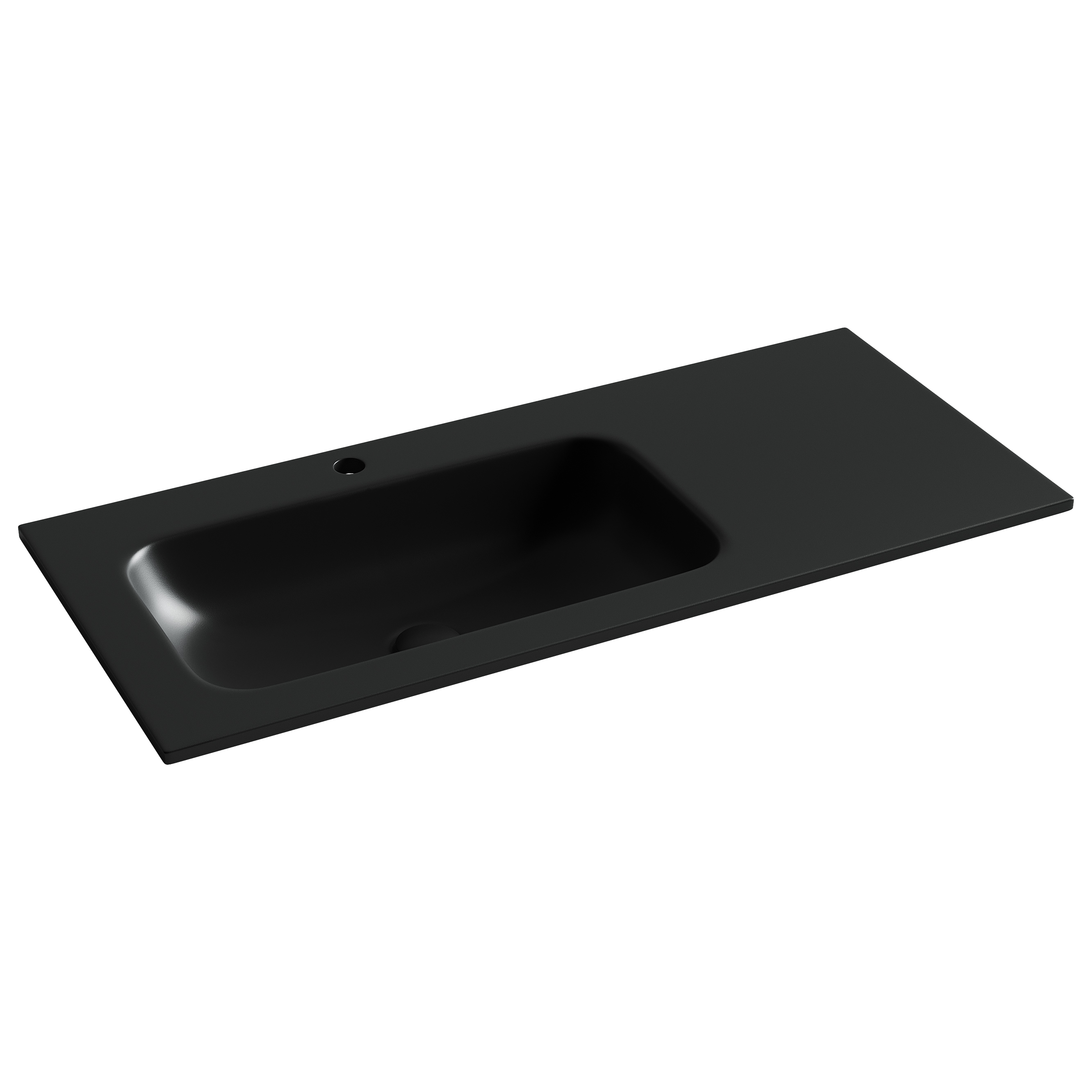 Раковина-столешница Ceramicanova Грация (Grace) CN7014MB 100x46x14 черный матовый