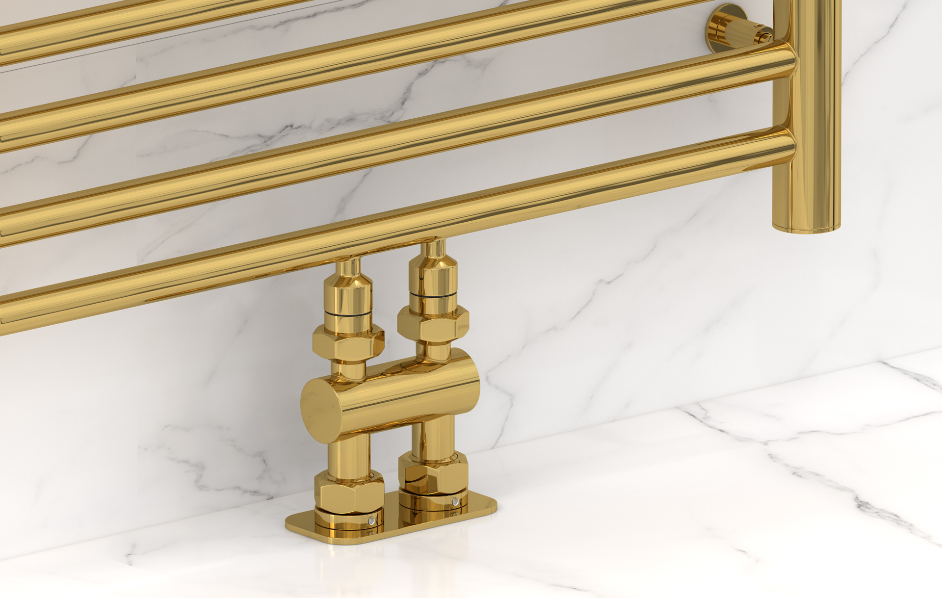 Комплектующие Сунержа DESIGN Модуль 2х1/2" прямой EU50 (Золото)
