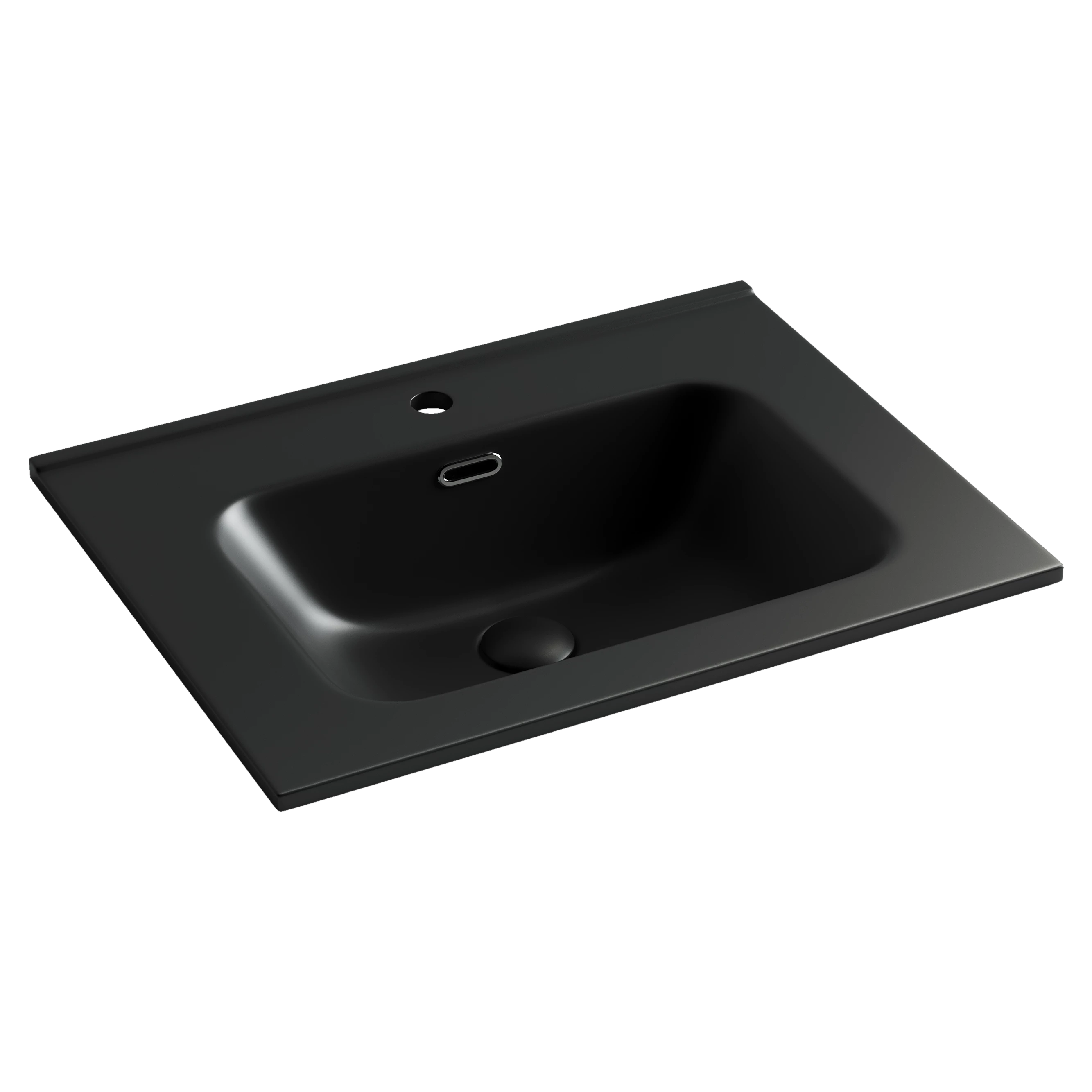 Раковина-столешница Ceramicanova Элемент (Element) CN7001MB 60x47x18 черный матовый