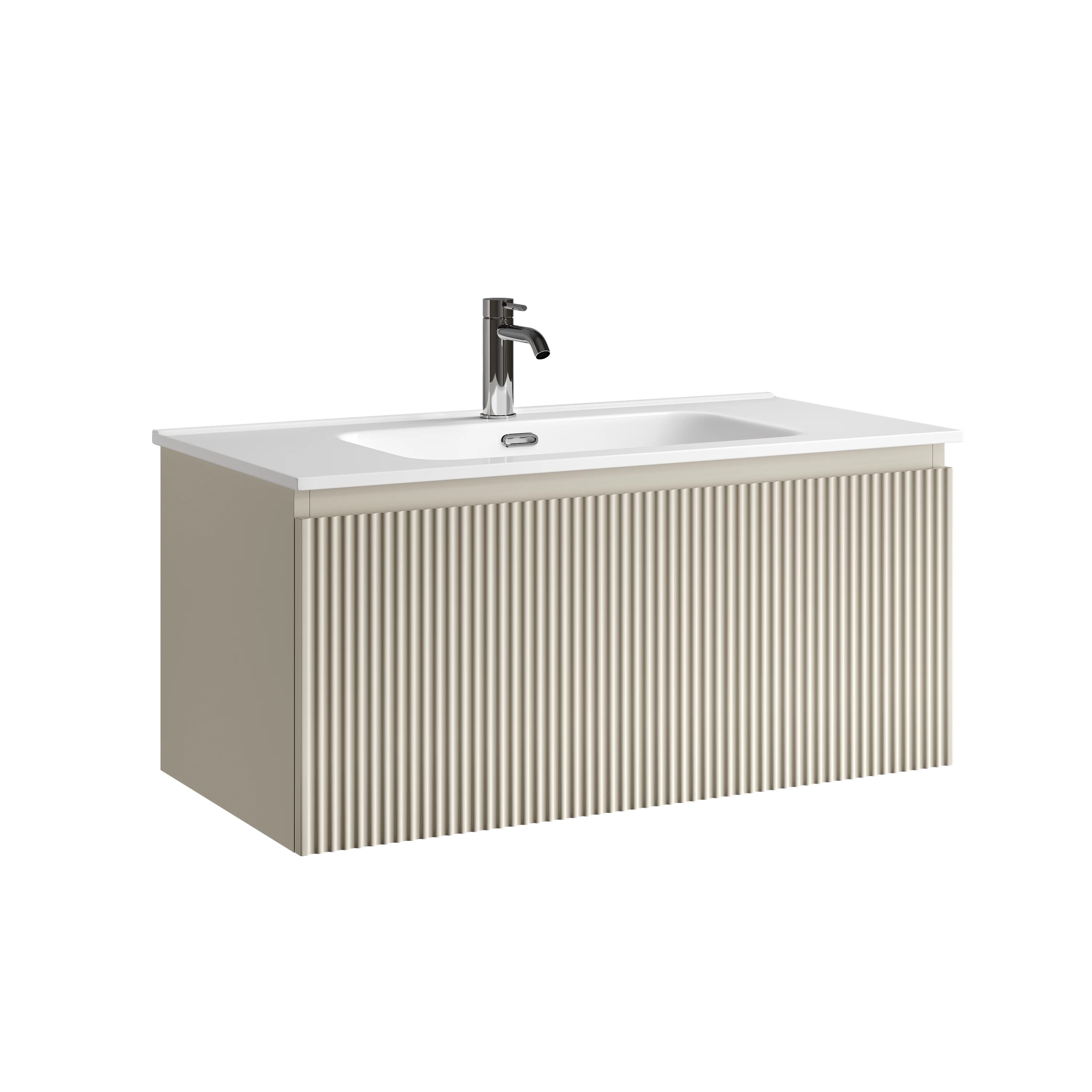 Тумба под раковину Sancos Сноб Р 1.0 (Snob R 1.0) SNR1.090CE 90x45x40 бежевый матовый (beige soft)